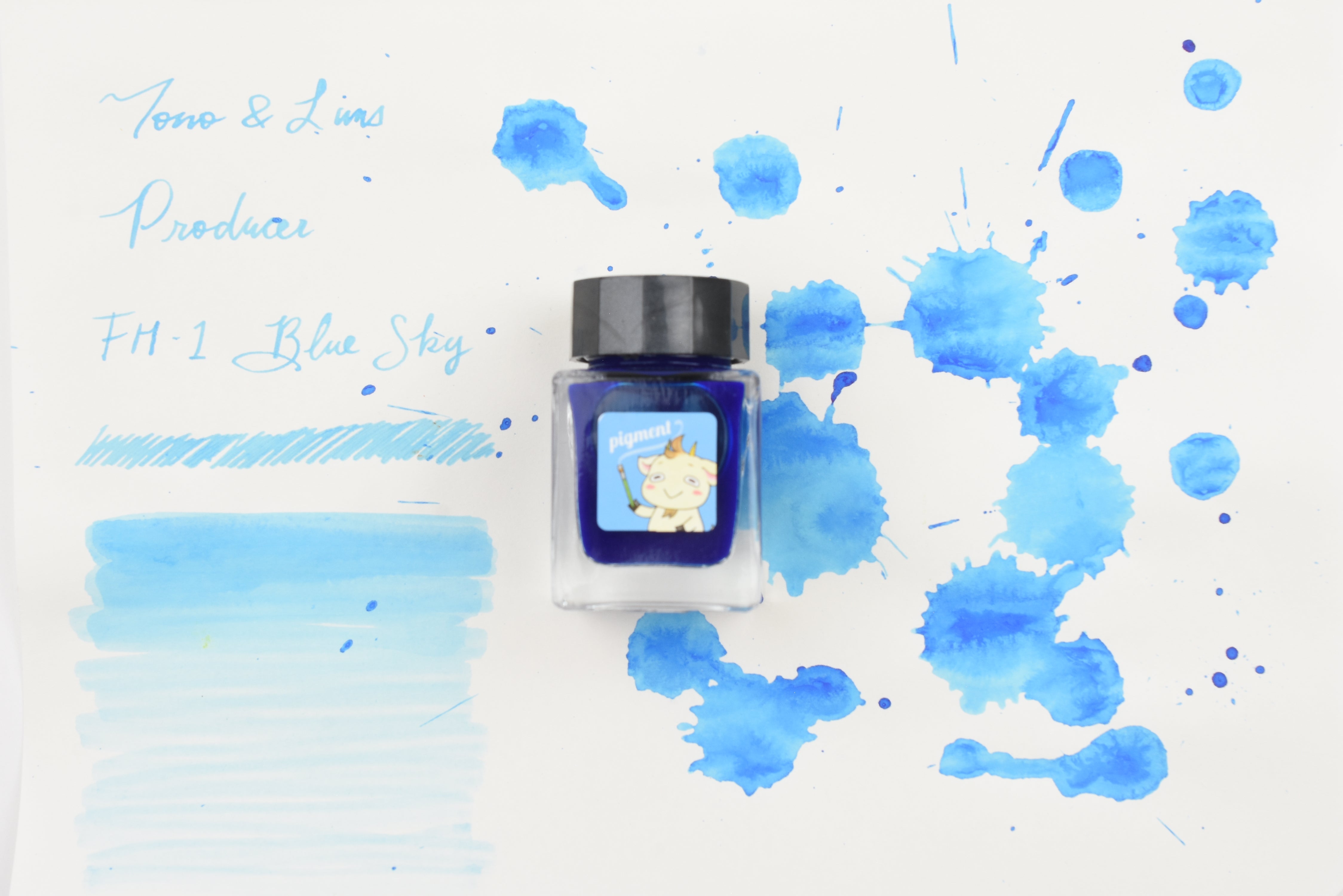 Tono & Lims Ink Bottle - Producer - FH-1 碧空 -あおいそら- (Blue Sky) - 15ml