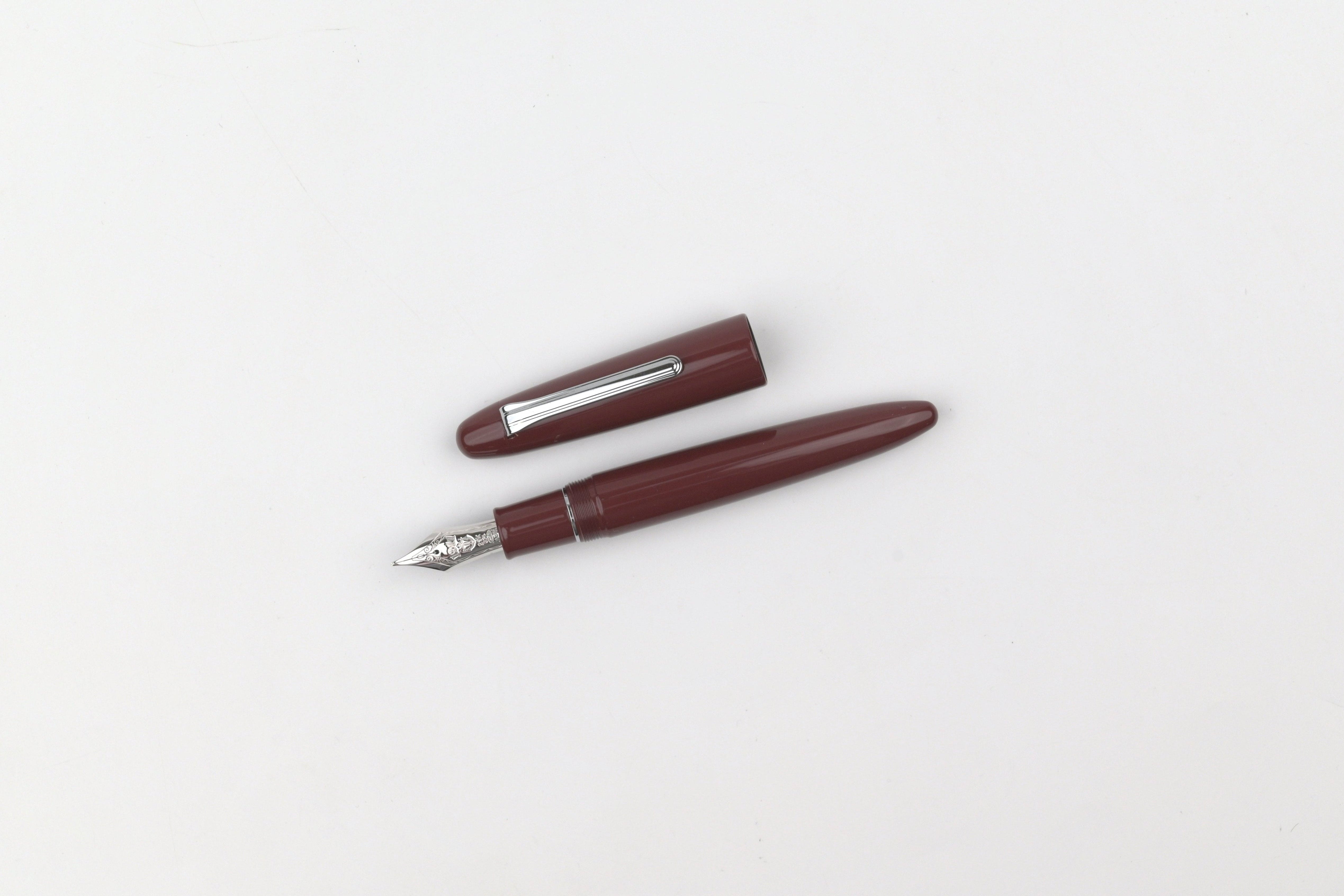 Sailor 1911 King of Pen Ebonite Fountain Pen - Color Urushi - Silver Trim - Bordeaux