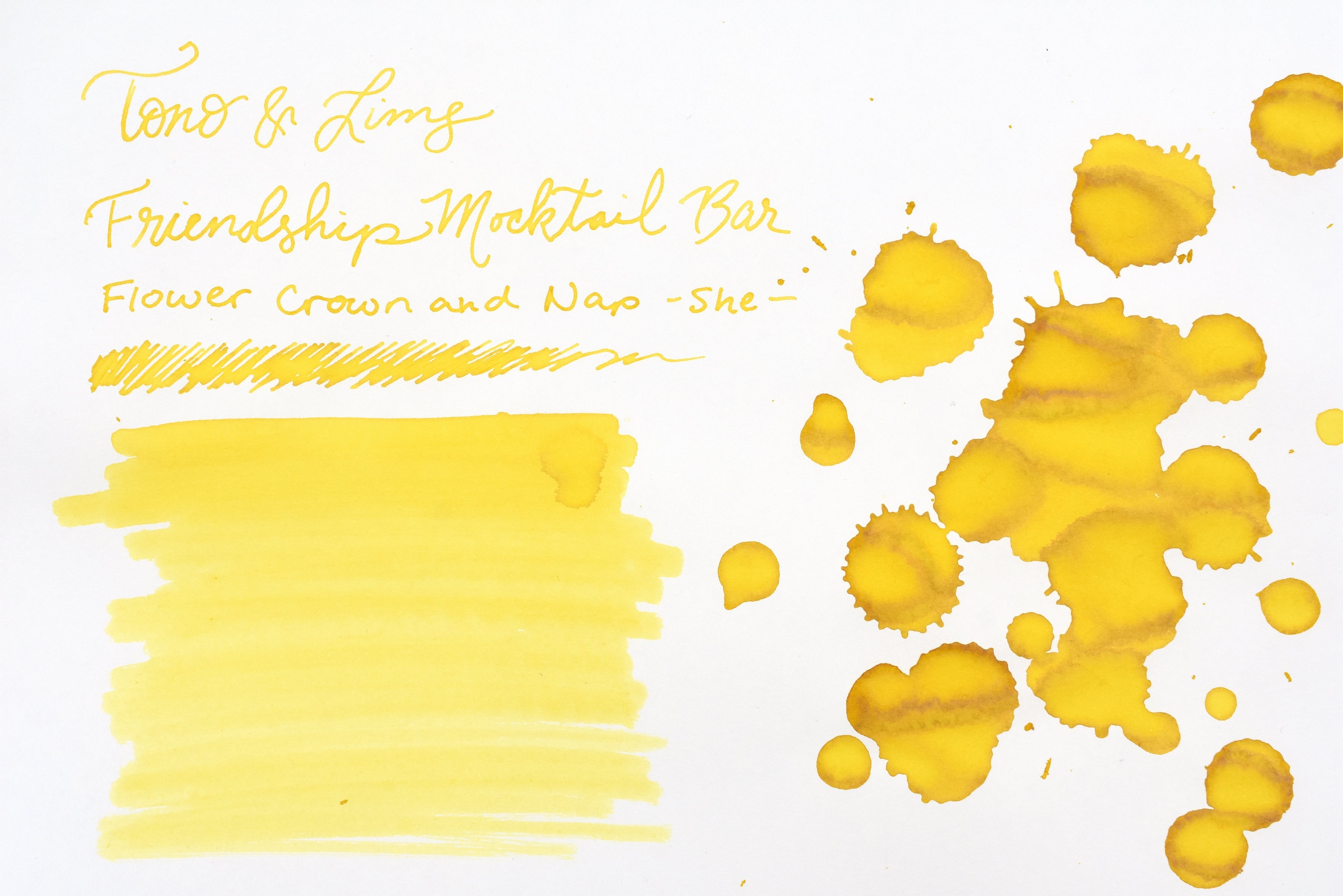 Tono & Lims Ink Bottle - Friendship Mocktail Bar - 花かんむりとお昼寝 -she- (Flower Crown and Nap -she- ) - 30ml