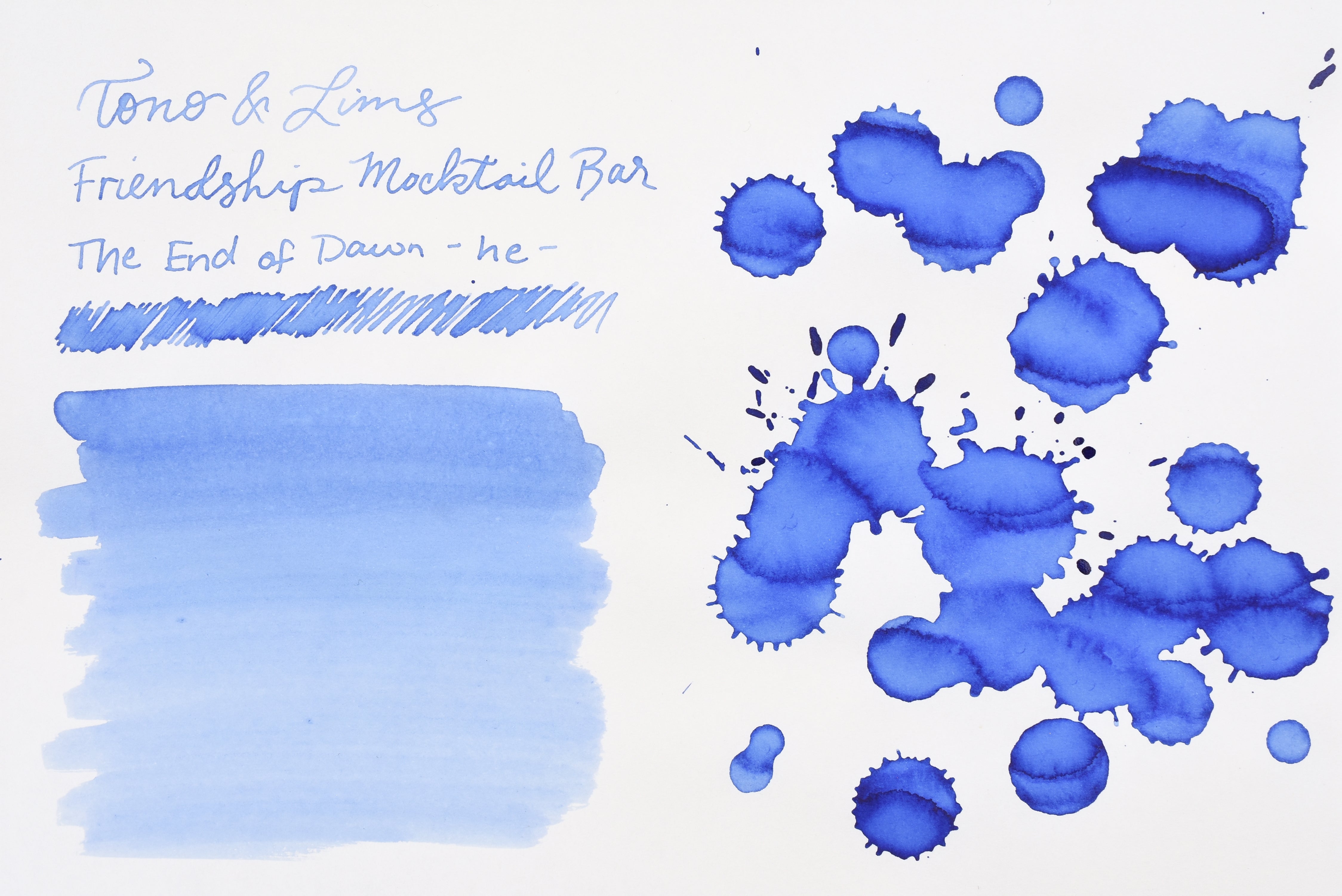 Tono & Lims Ink Bottle - Friendship Mocktail Bar - 夜明けのおわり-he- (The end of dawn -he- ) - 30ml