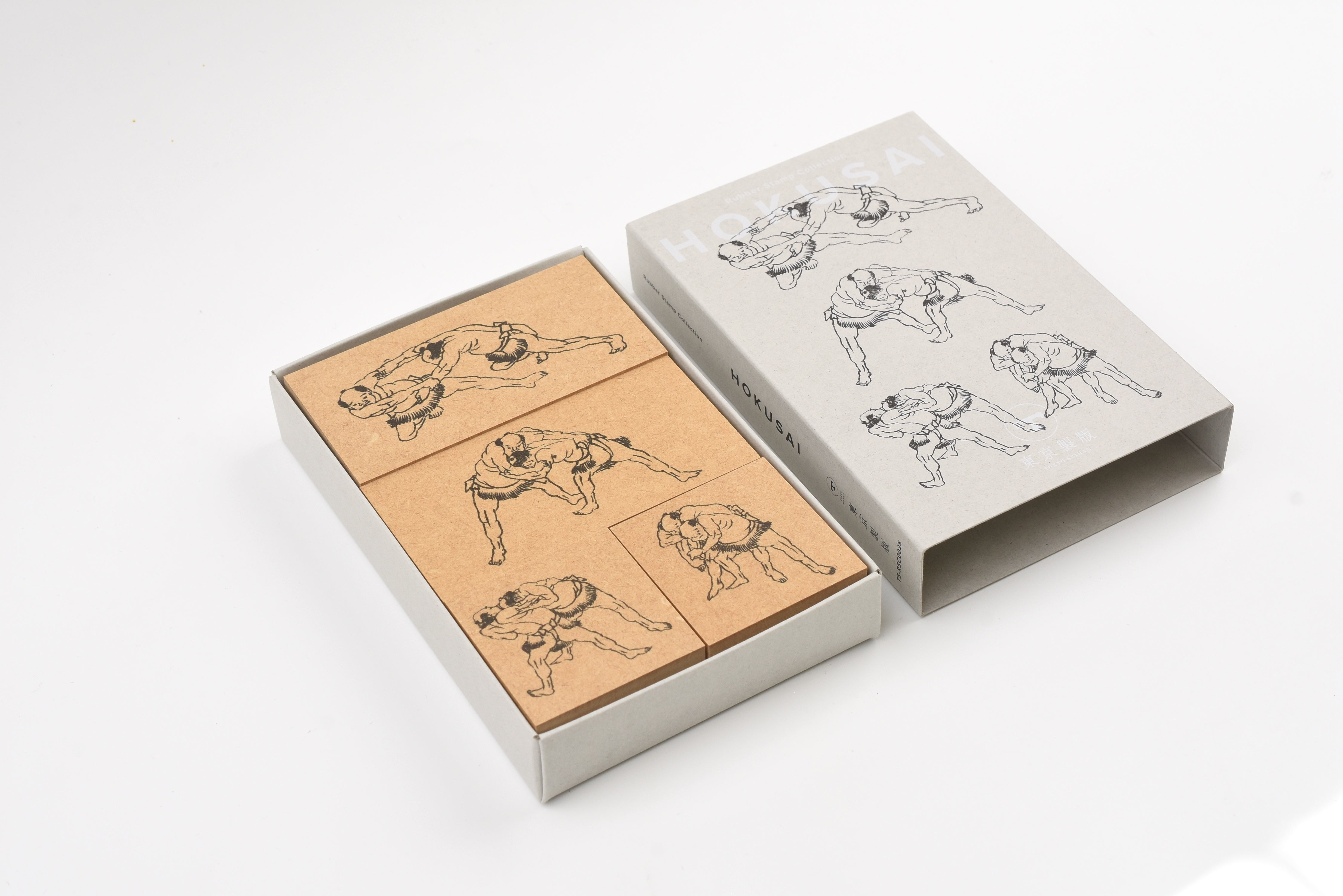 Sanby Rubber Stamp Collection - Hokusai - Sumo
