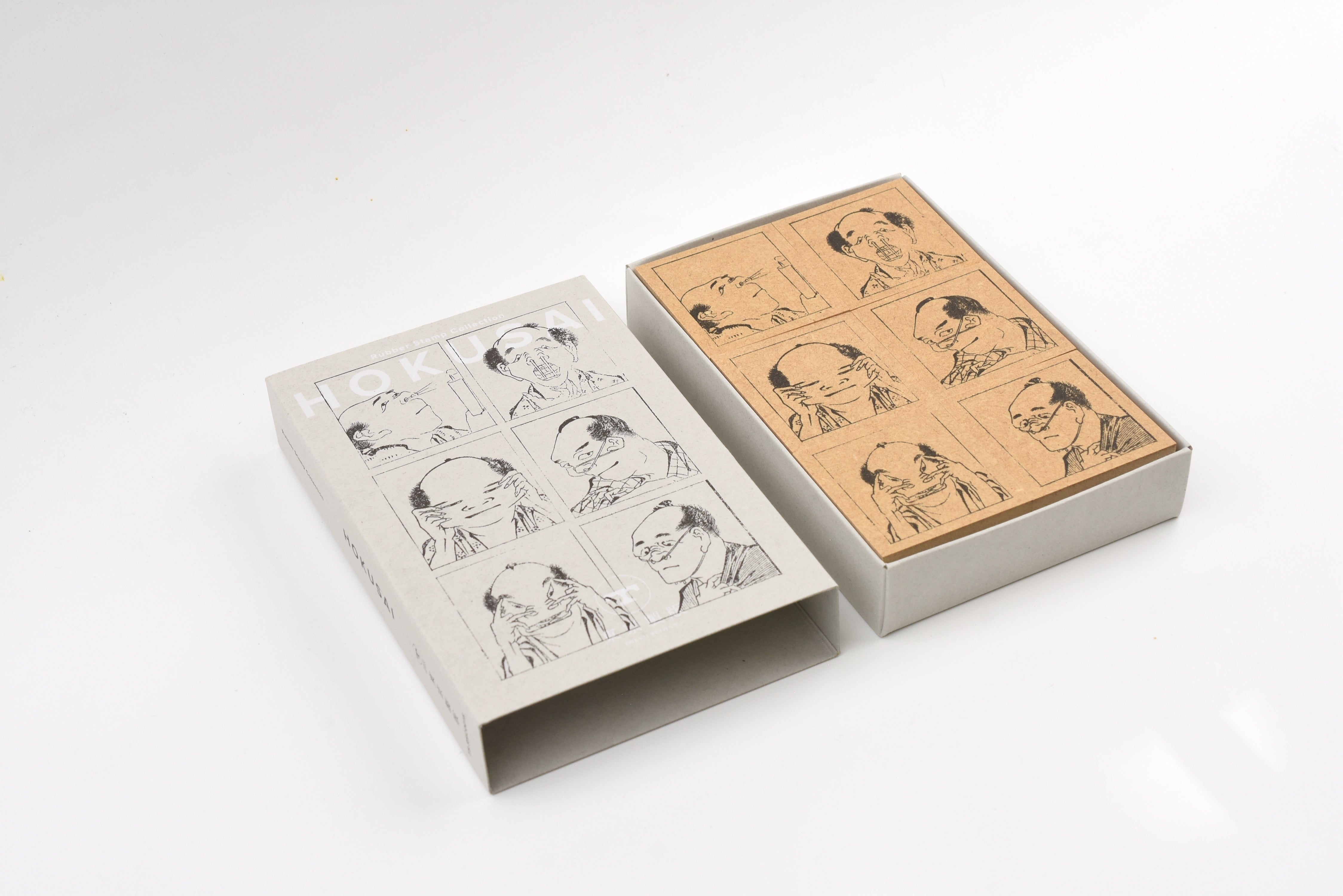 Sanby Rubber Stamp Collection - Hokusai - A Hundred Faces