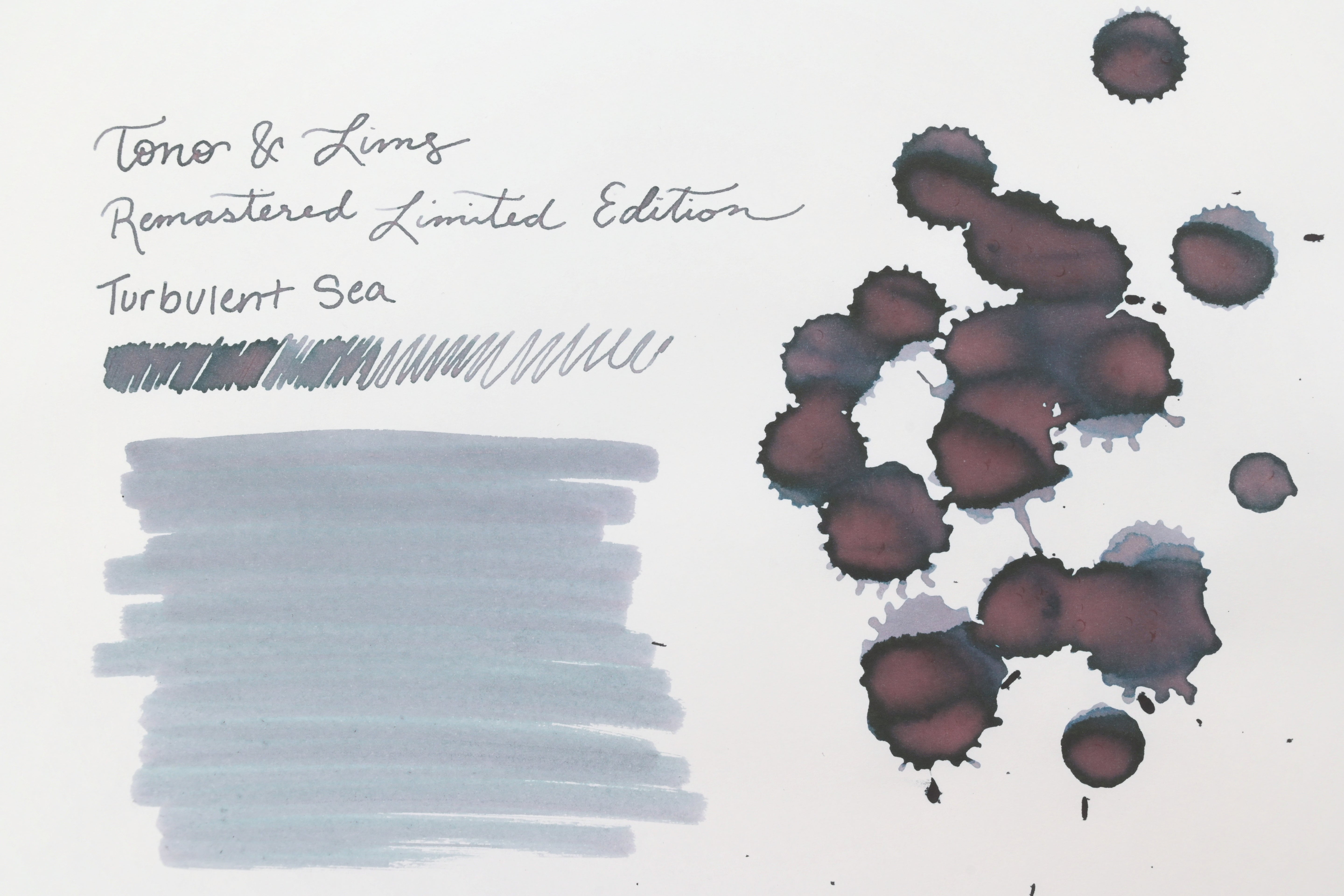 Tono & Lims Ink Bottle - Remastered Limited Edition - Turbulent Sea - 30ml (Overseas Exclusive)