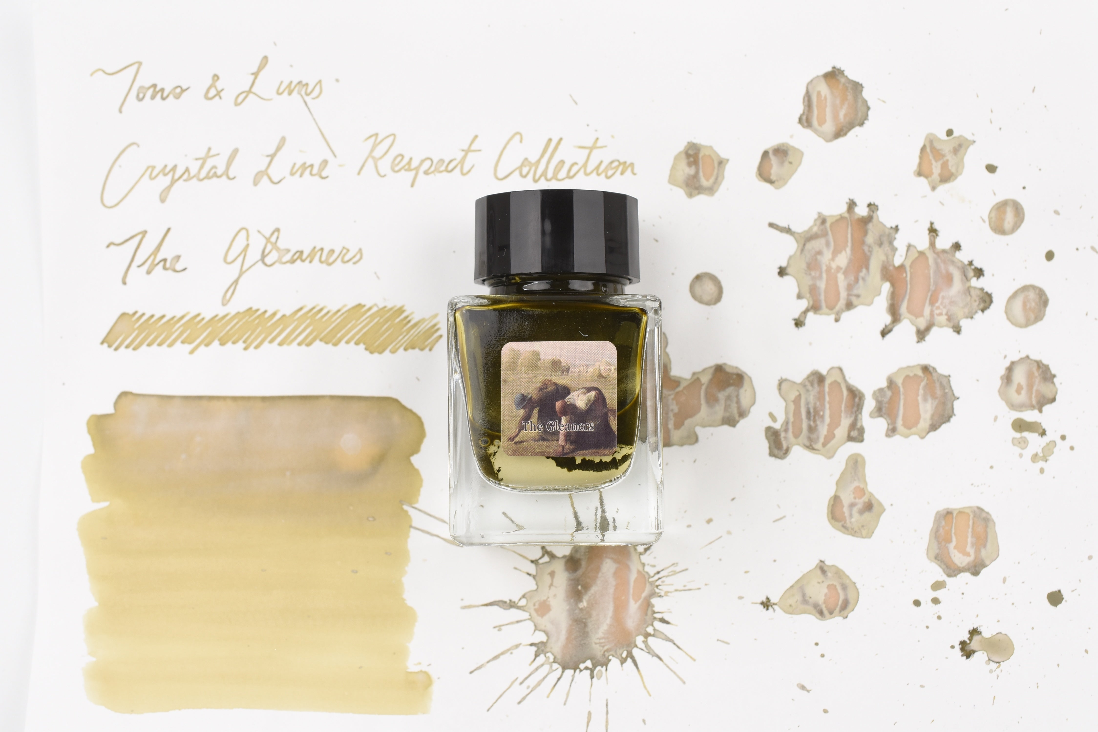 Tono & Lims Glass Pen Ink Bottle - Crystal Line - Respect Collection - The Gleaners - 30ml
