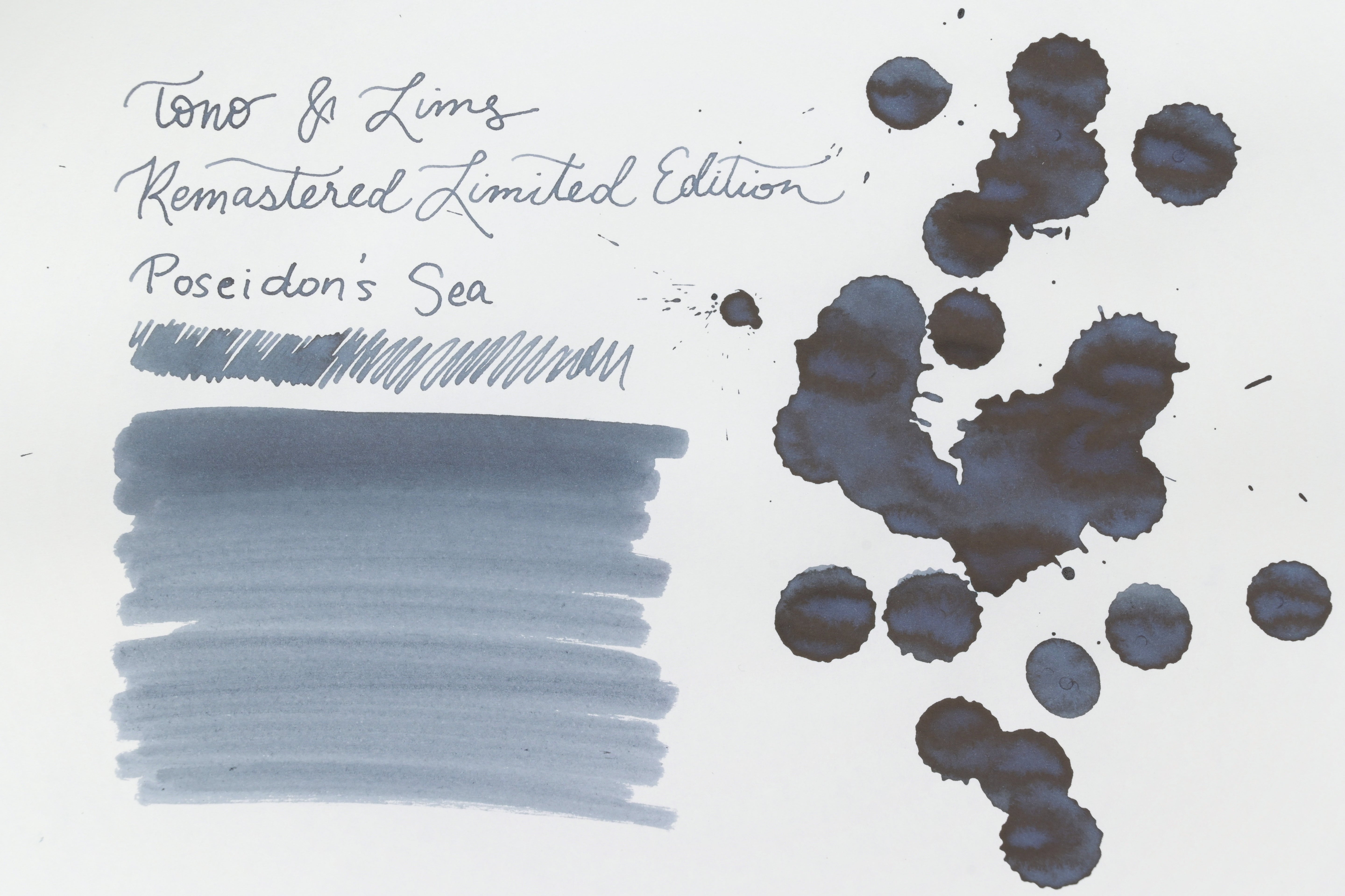 Tono & Lims Ink Bottle - Remastered Limited Edition - Poseidon's Sea - 30ml (Overseas Exclusive)