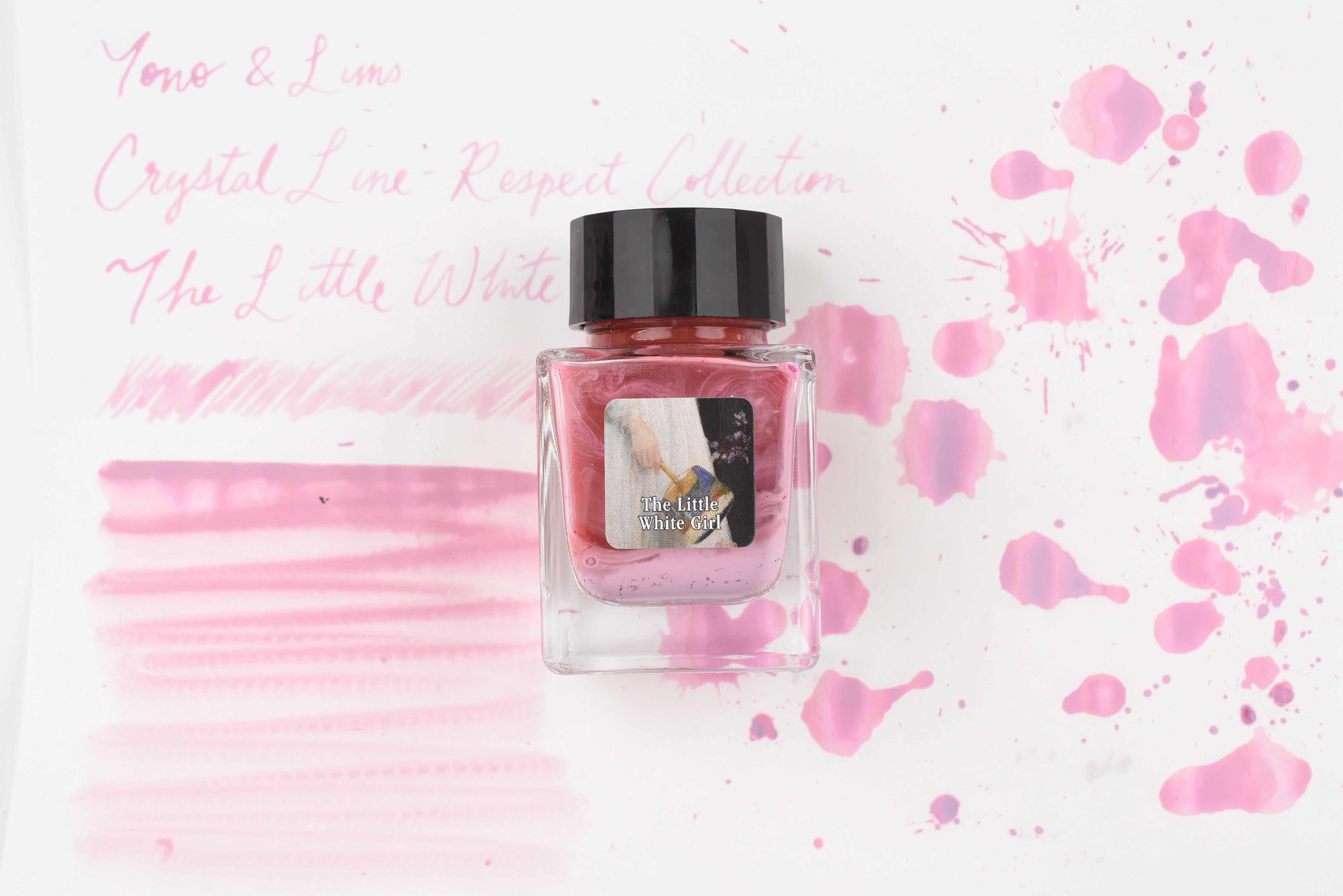 Tono & Lims Glass Pen Ink Bottle - Crystal Line - Respect Collection - The Little White Girl - 30ml