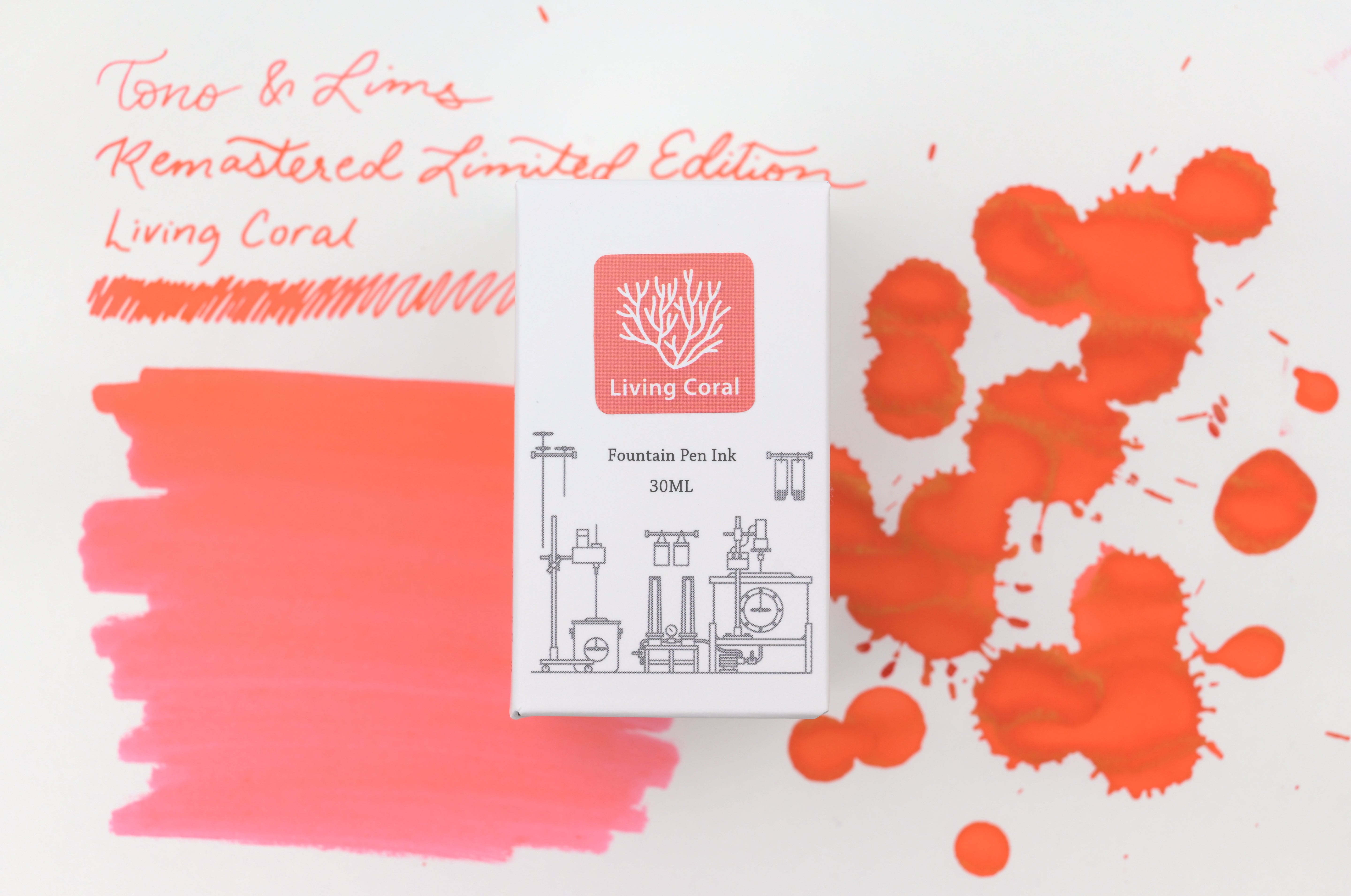 Tono & Lims Ink Bottle - Remastered Limited Edition - Living Coral - 30ml (Overseas Exclusive)
