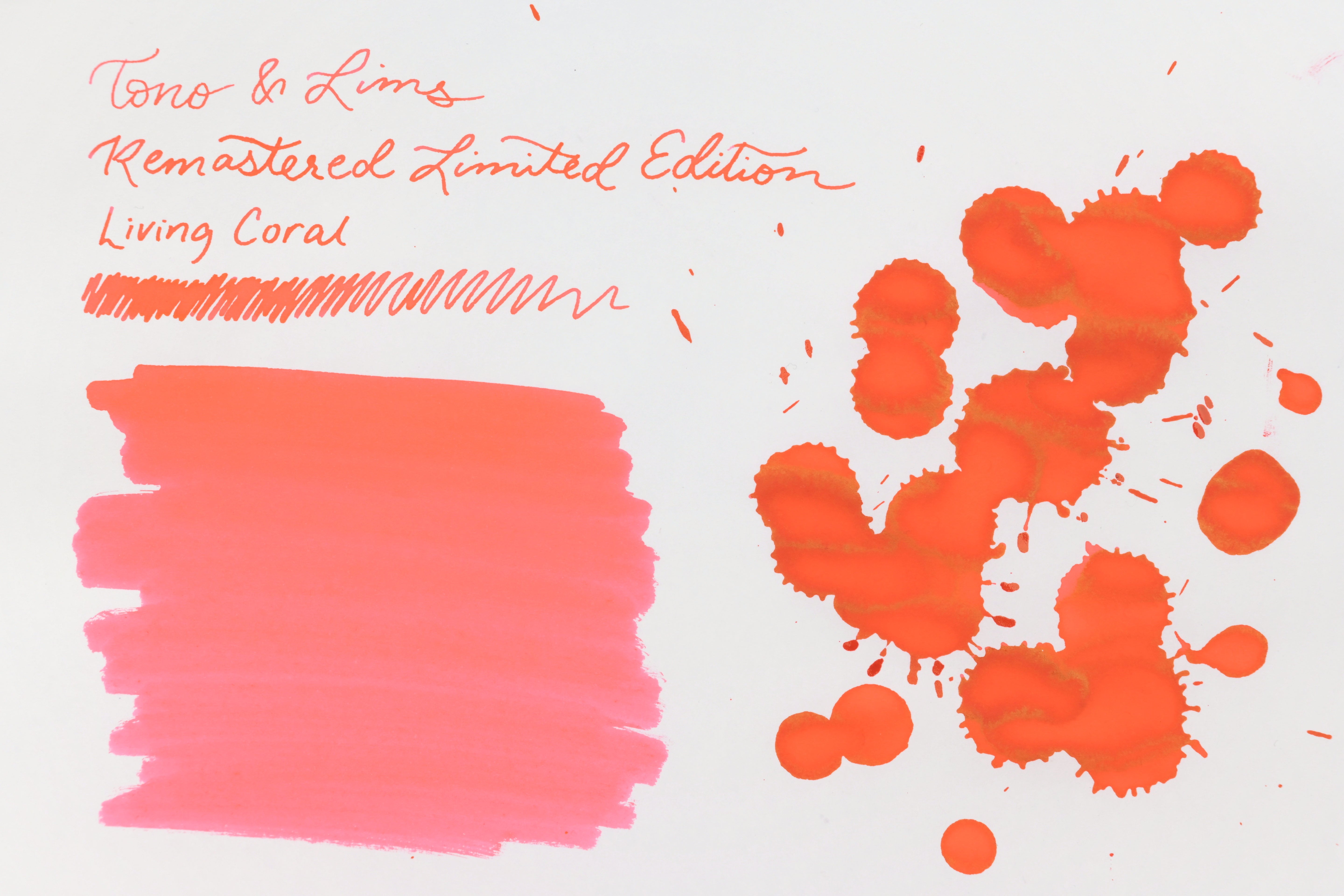 Tono & Lims Ink Bottle - Remastered Limited Edition - Living Coral - 30ml (Overseas Exclusive)