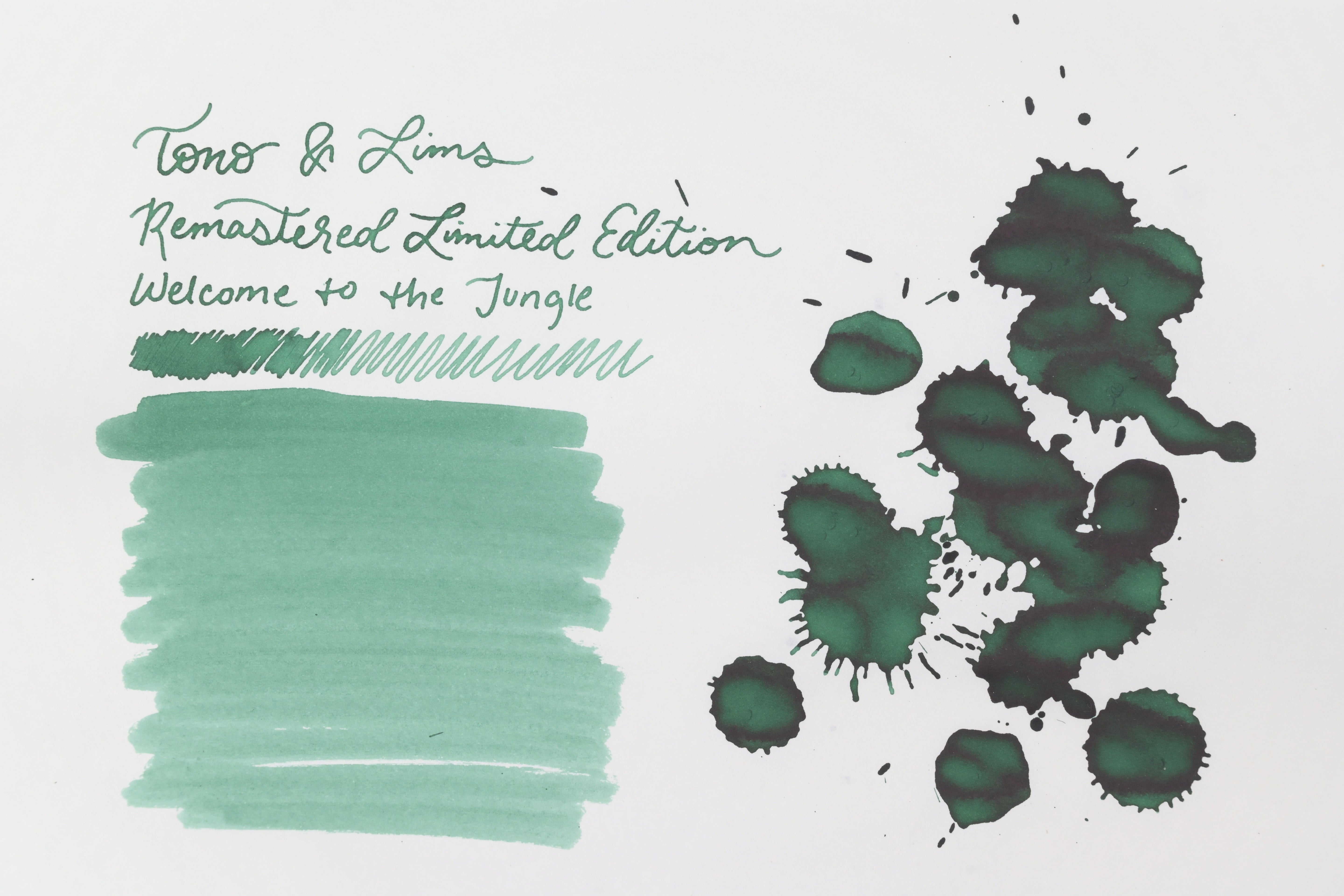 Tono & Lims Ink Bottle - Remastered Limited Edition - Welcome to the Jungle - 30ml (Overseas Exclusive)