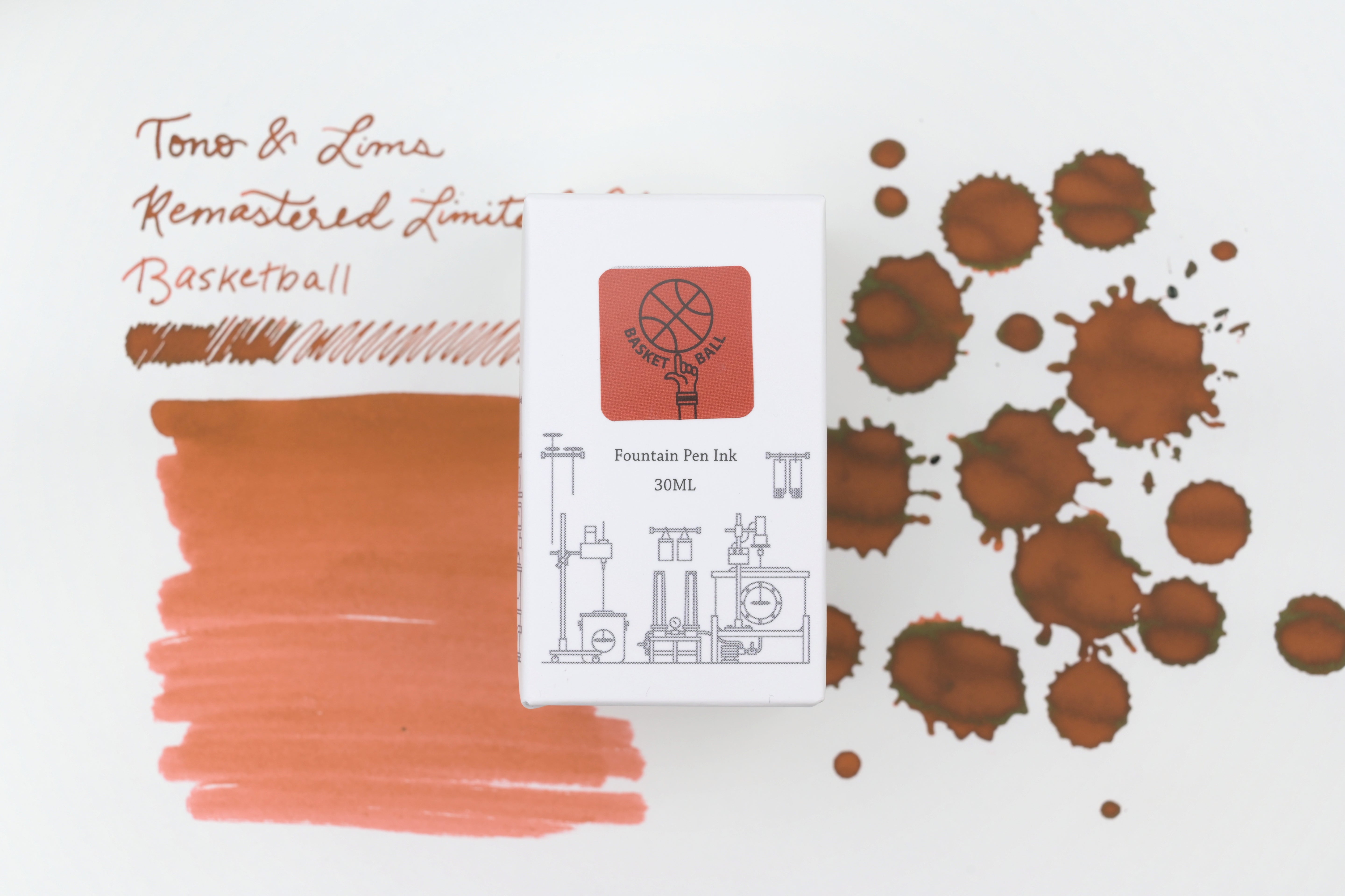 Tono & Lims Ink Bottle - Remastered Limited Edition - Basketball - 30ml (Overseas Exclusive)