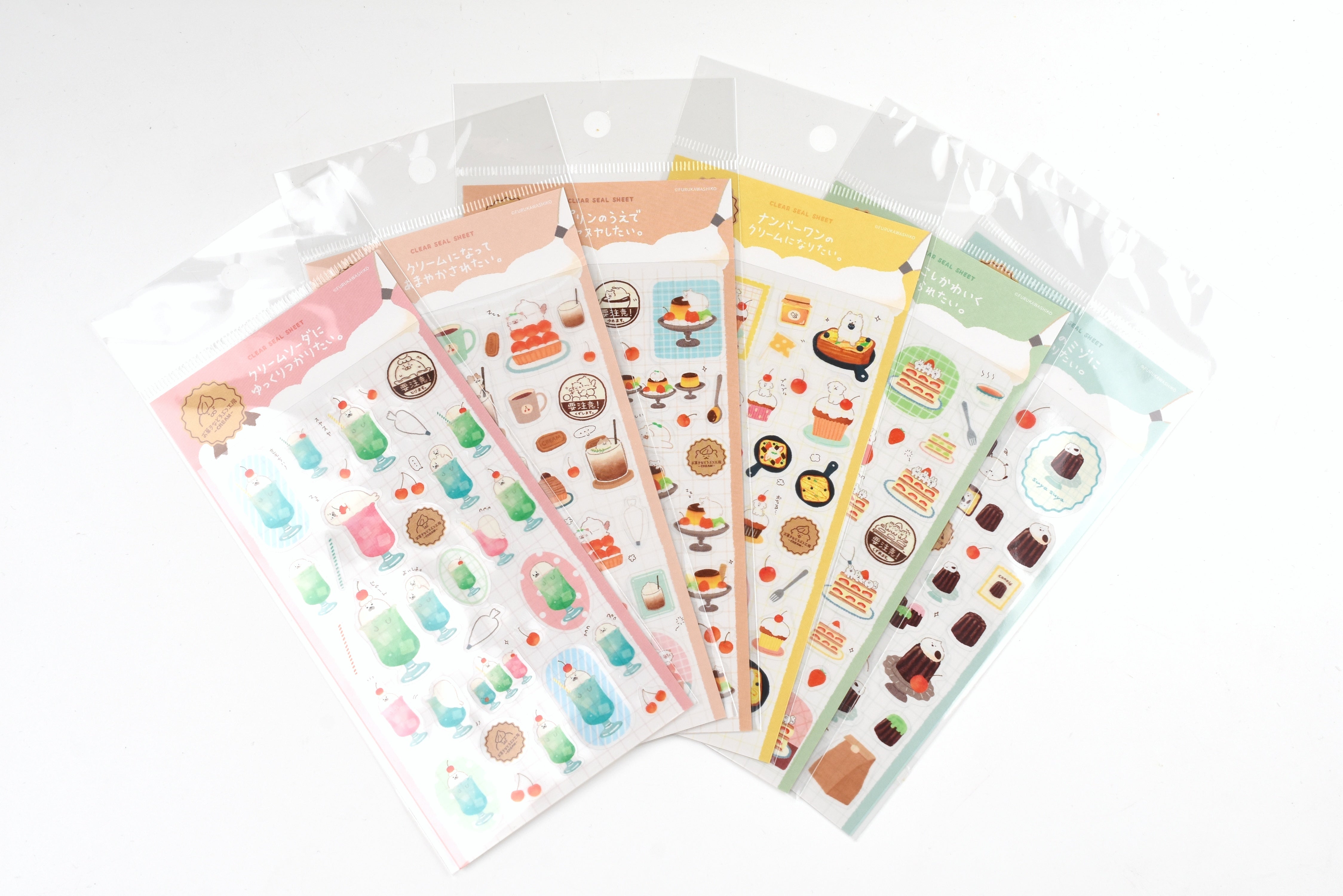 Furukawa Paper Sticker Sheet - Sweets Animal Workshop Vol. 2