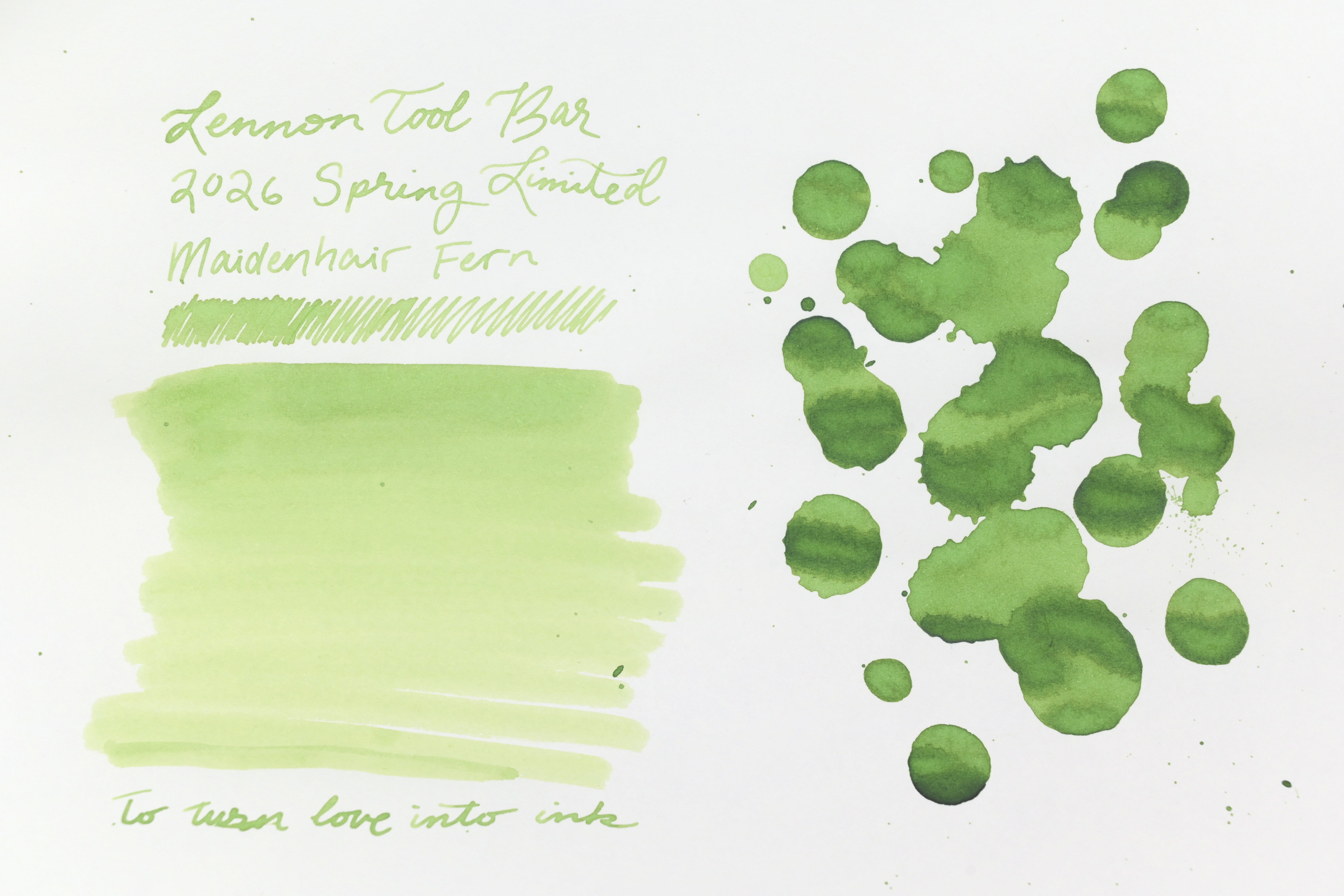 Lennon Tool Bar - 2026 Spring Limited - Pretty Vol 4 - 鐵線蕨 (Maidenhair Fern) Tie Xian Jui