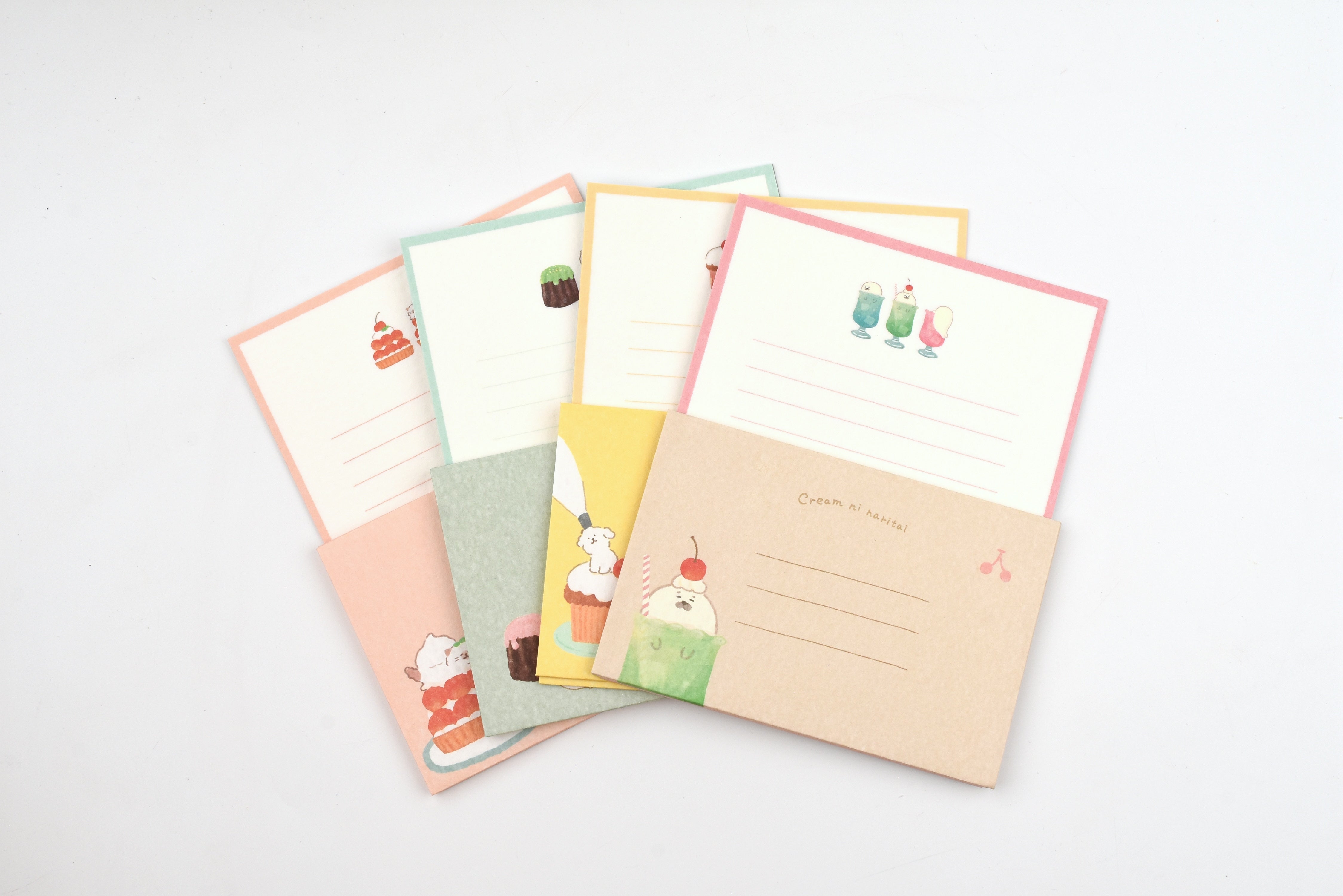Furukawa Paper Letterset - Sweets Animal Workshop - Cream