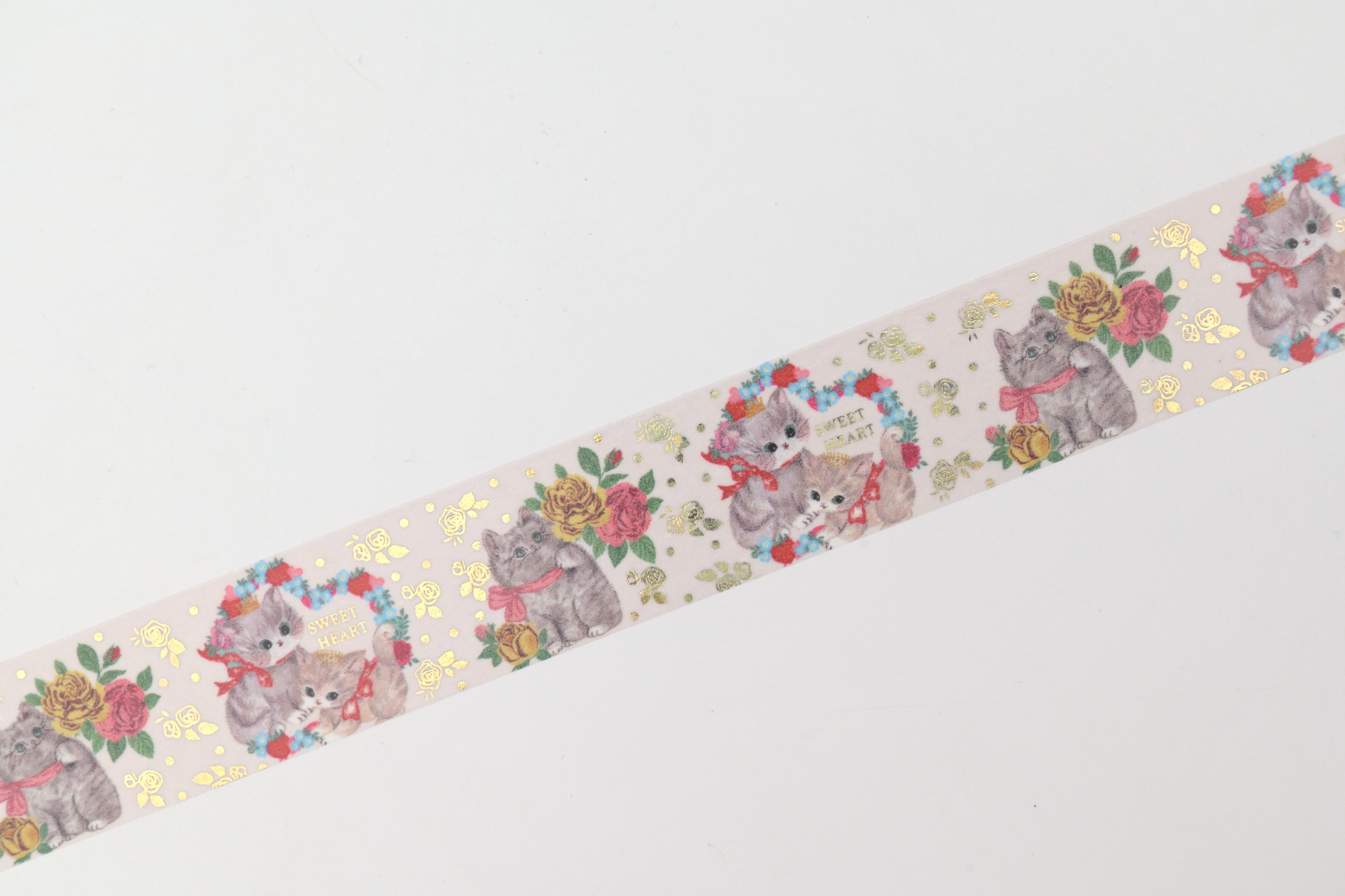 SEAL-DO Washi Tape - Shinzi Katoh - Rose Cat - 27mm