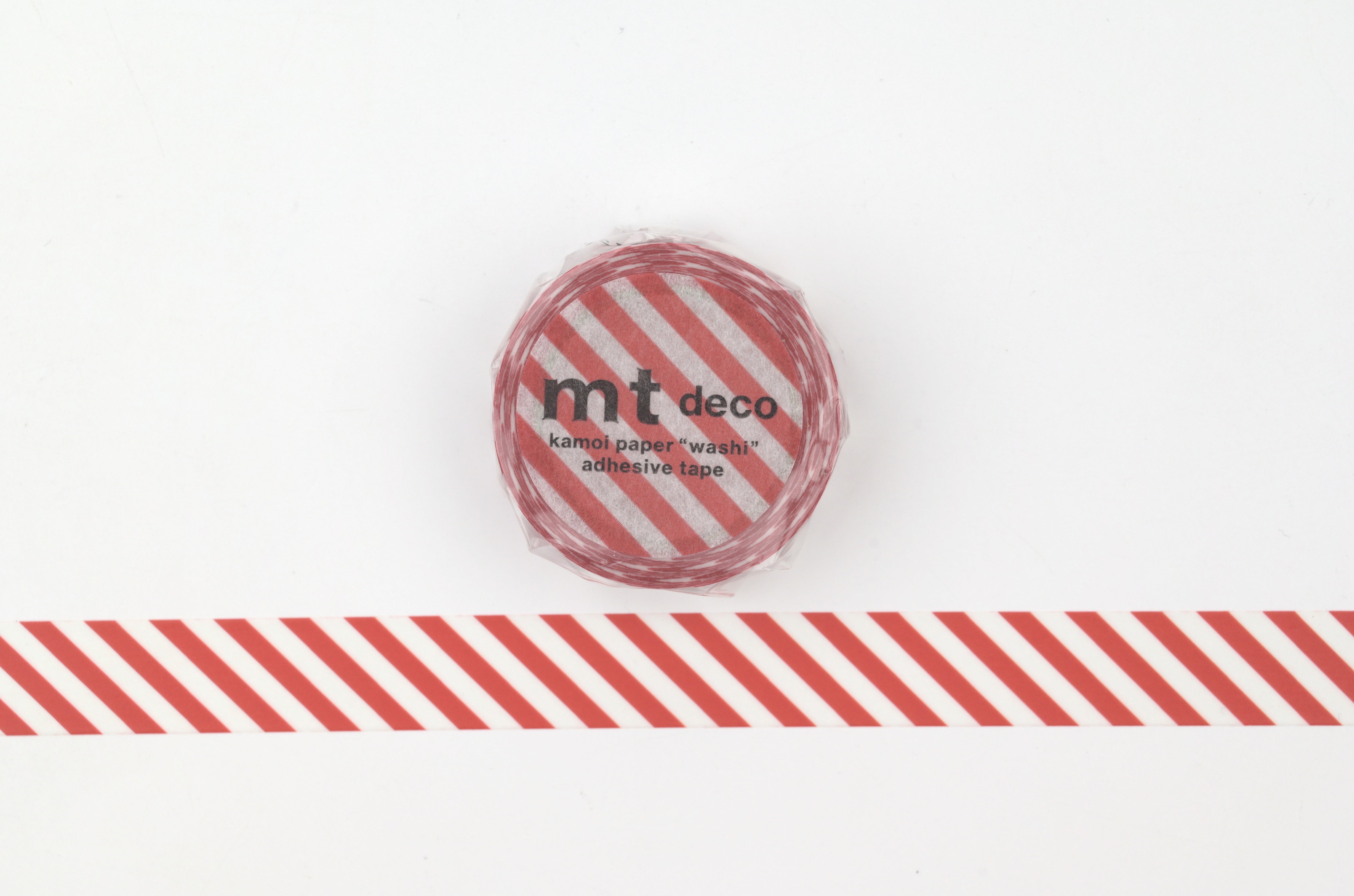 mt Washi Tape - Deco - Stripe Deep Red