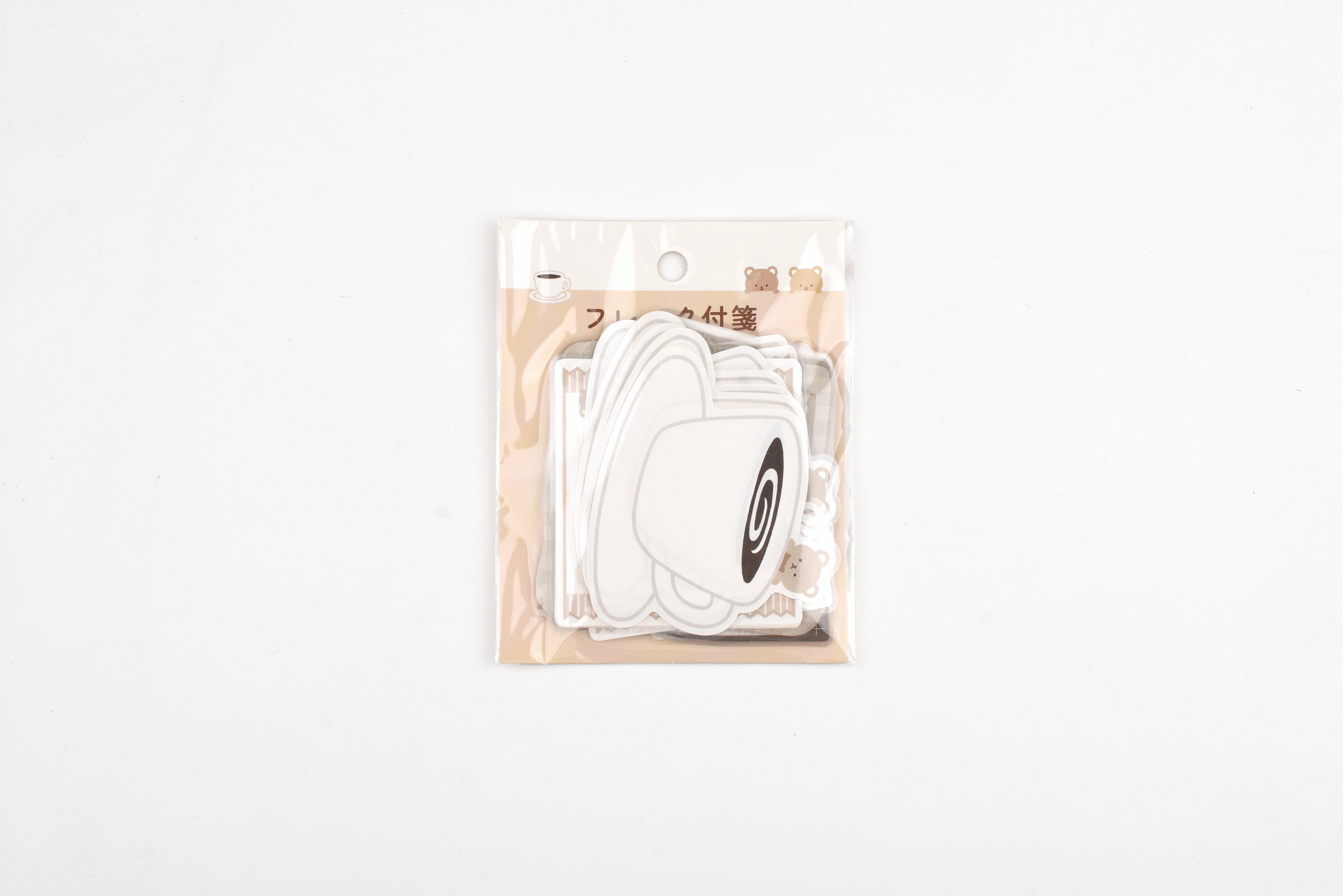 Papier Platz Flake Sticky Notes - Bear Coffee
