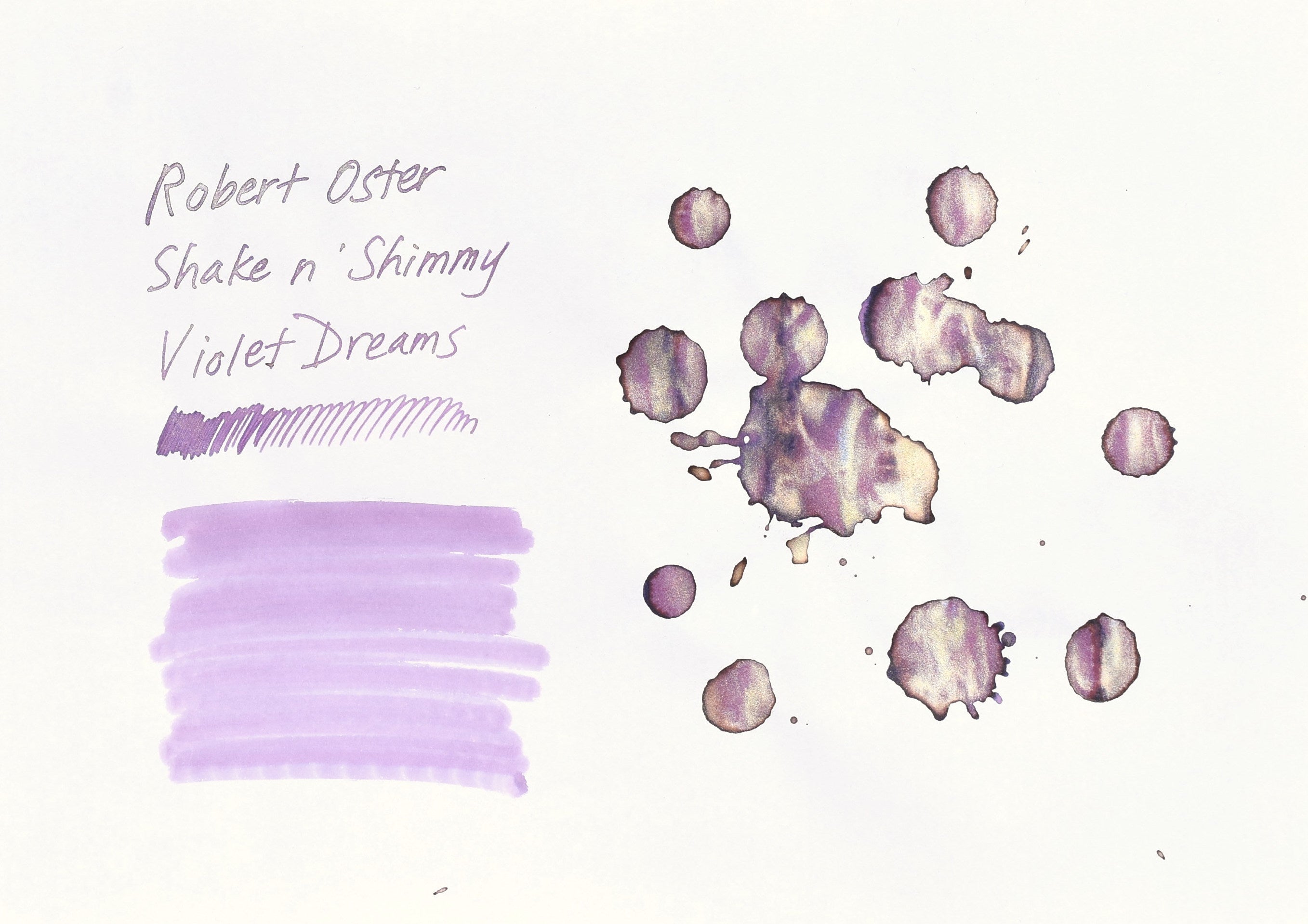 Robert Oster Signature Ink - Shake n' Shimmy - Violet Dreams - 50ml