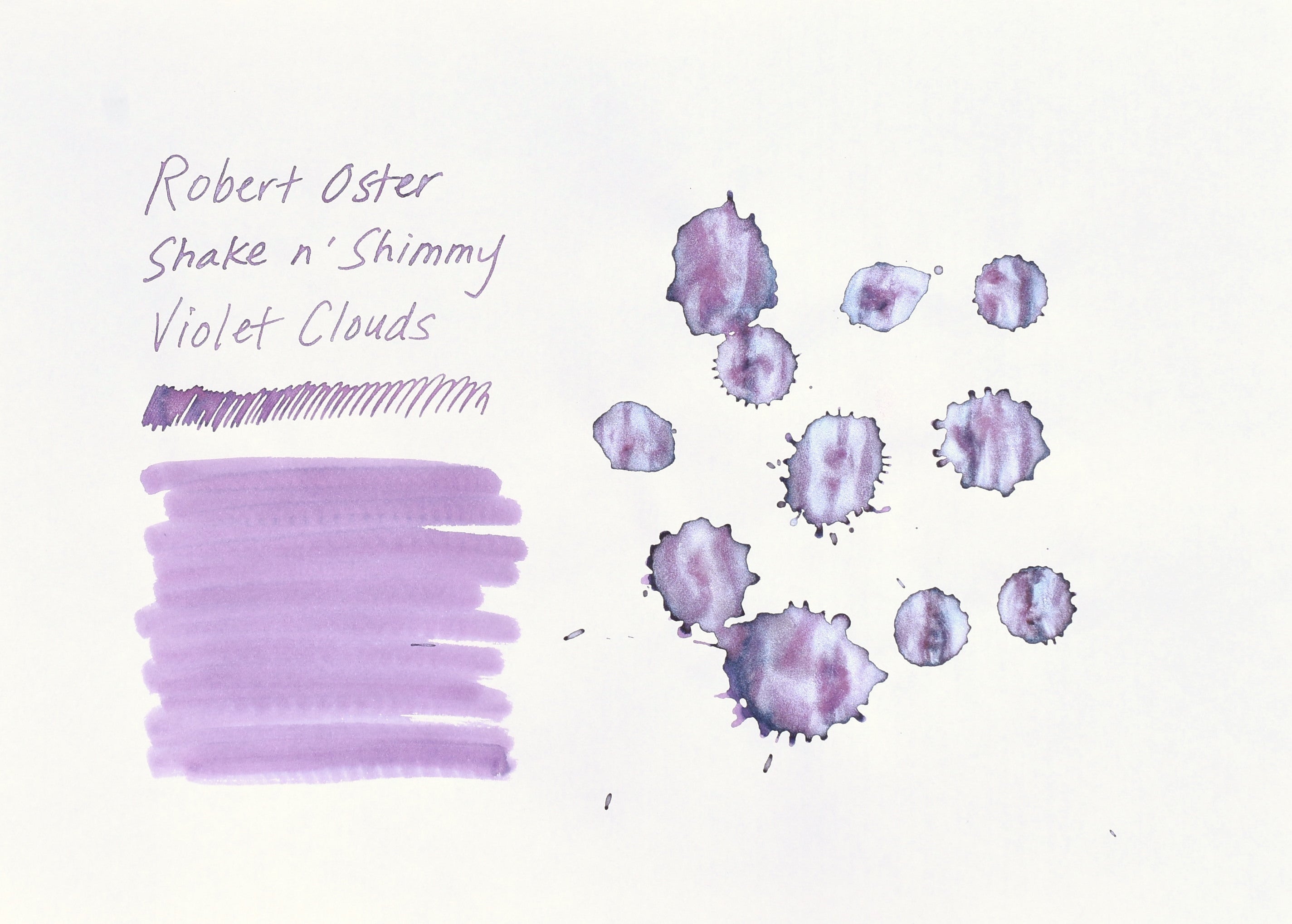 Robert Oster Signature Ink - Shake n' Shimmy - Violet Clouds - 50ml