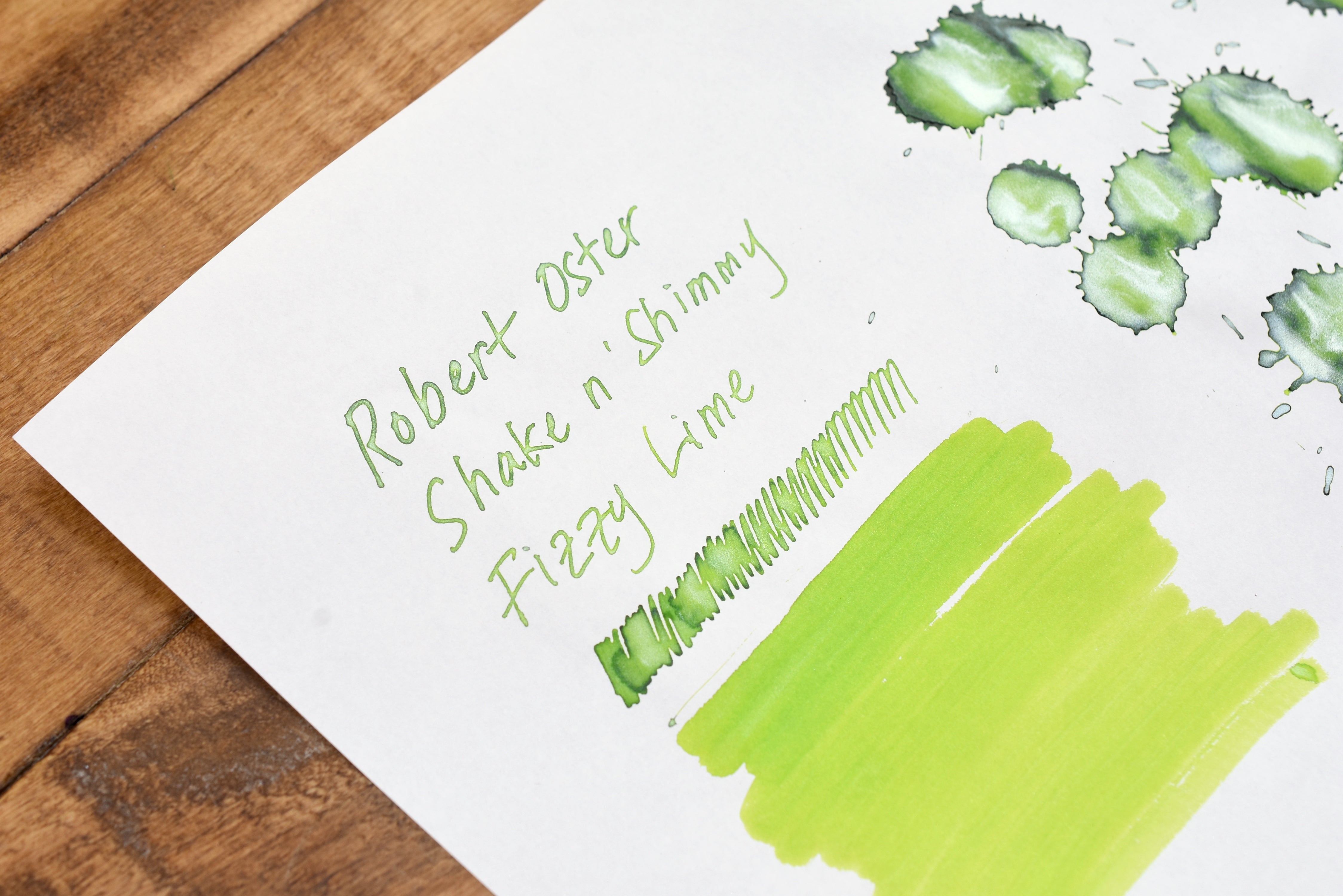 Robert Oster Signature Ink - Shake n' Shimmy - Fizzy Lime - 50ml