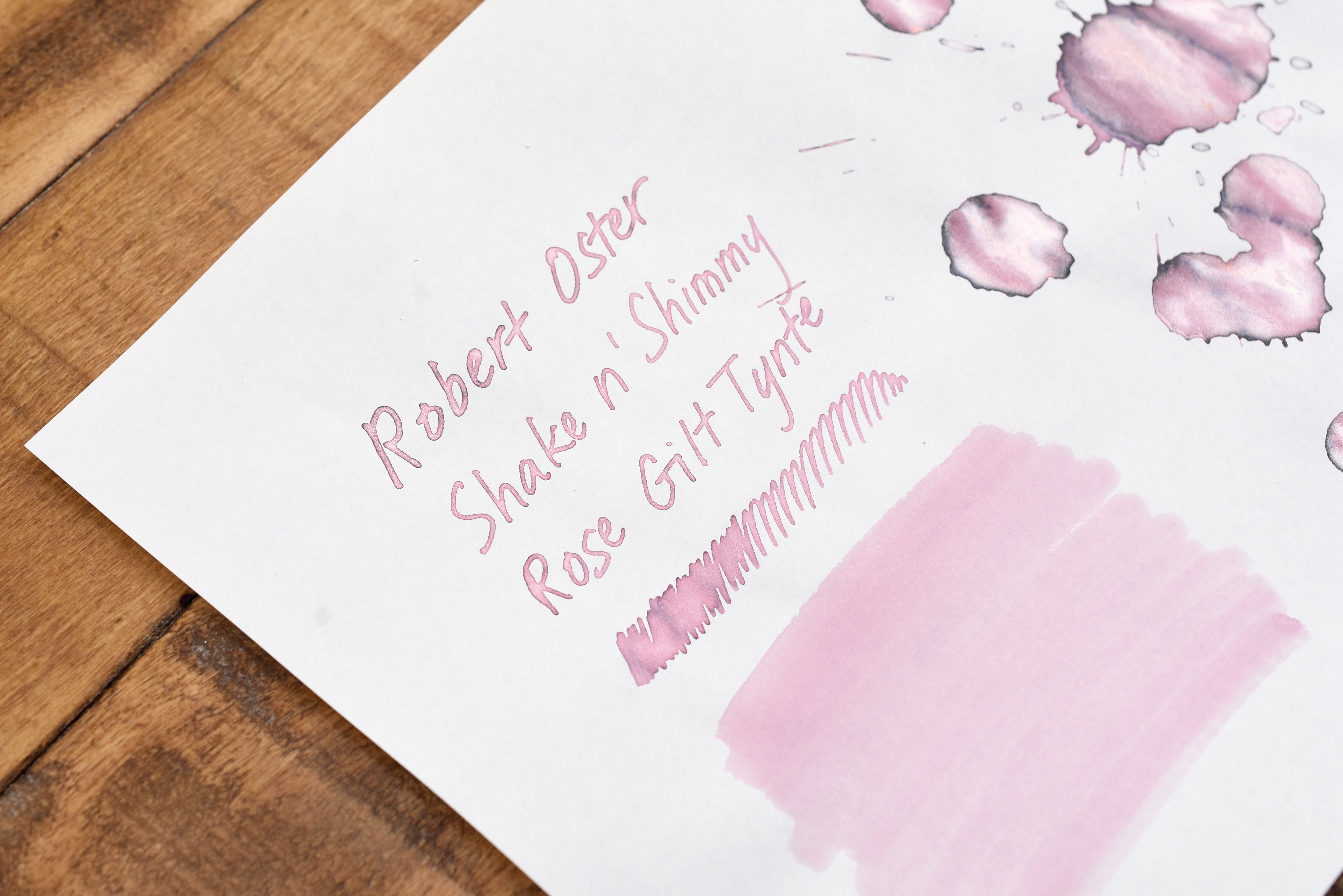 Robert Oster Signature Ink - Shake n' Shimmy - Rose Gilt Tynte - 50ml