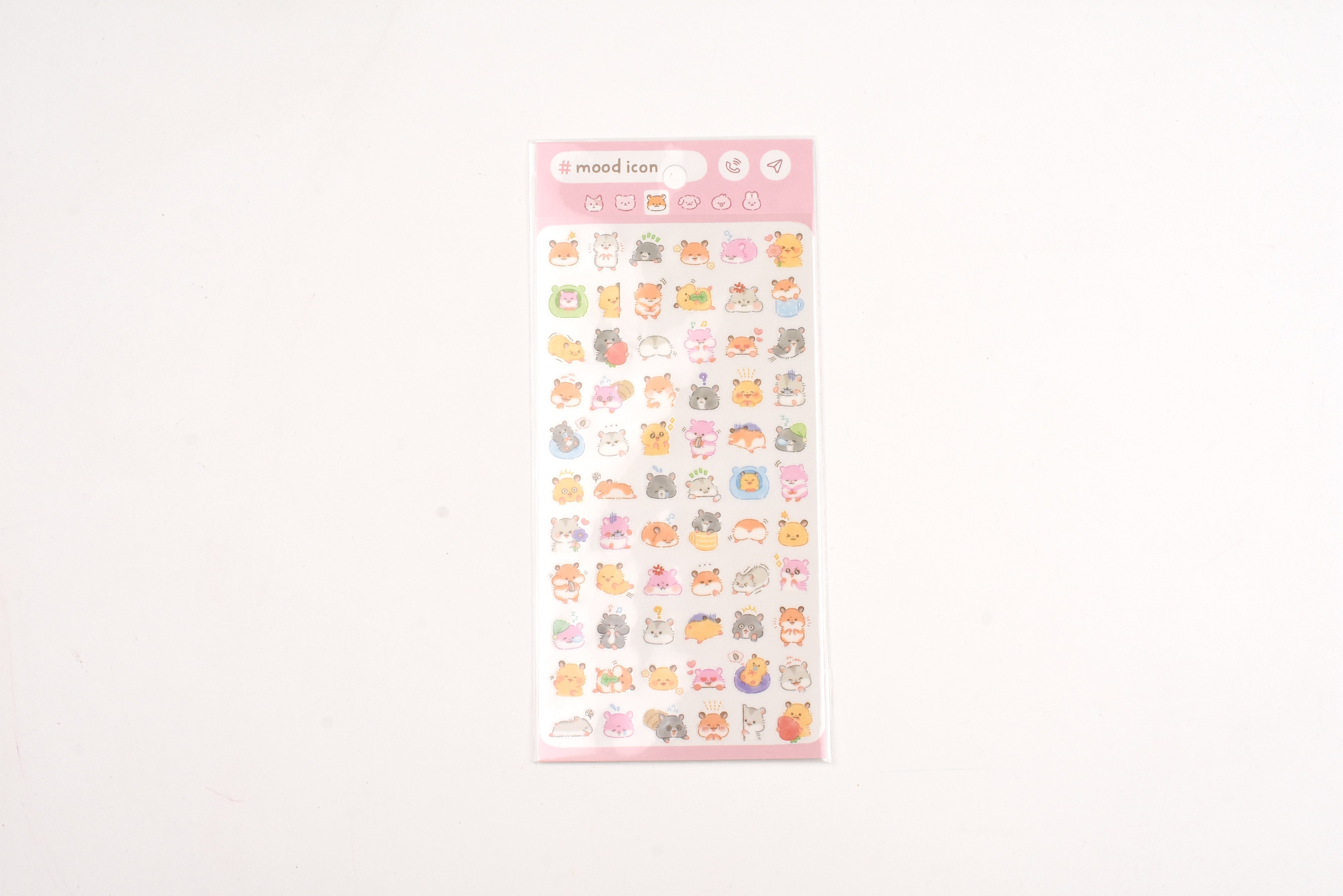Mind Wave Sticker Sheet - Mood Icon - Hamster
