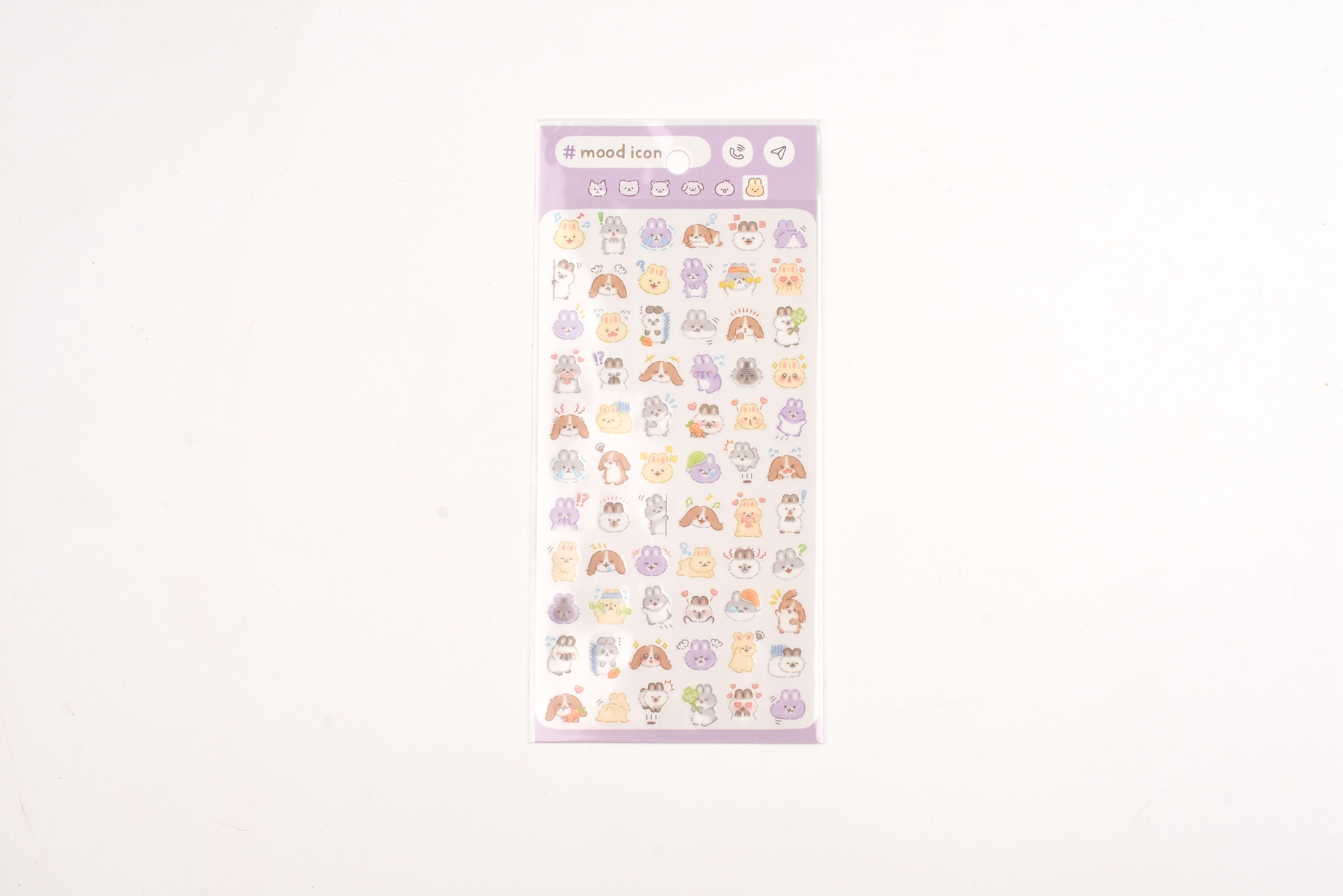 Mind Wave Sticker Sheet - Mood Icon - Rabbit