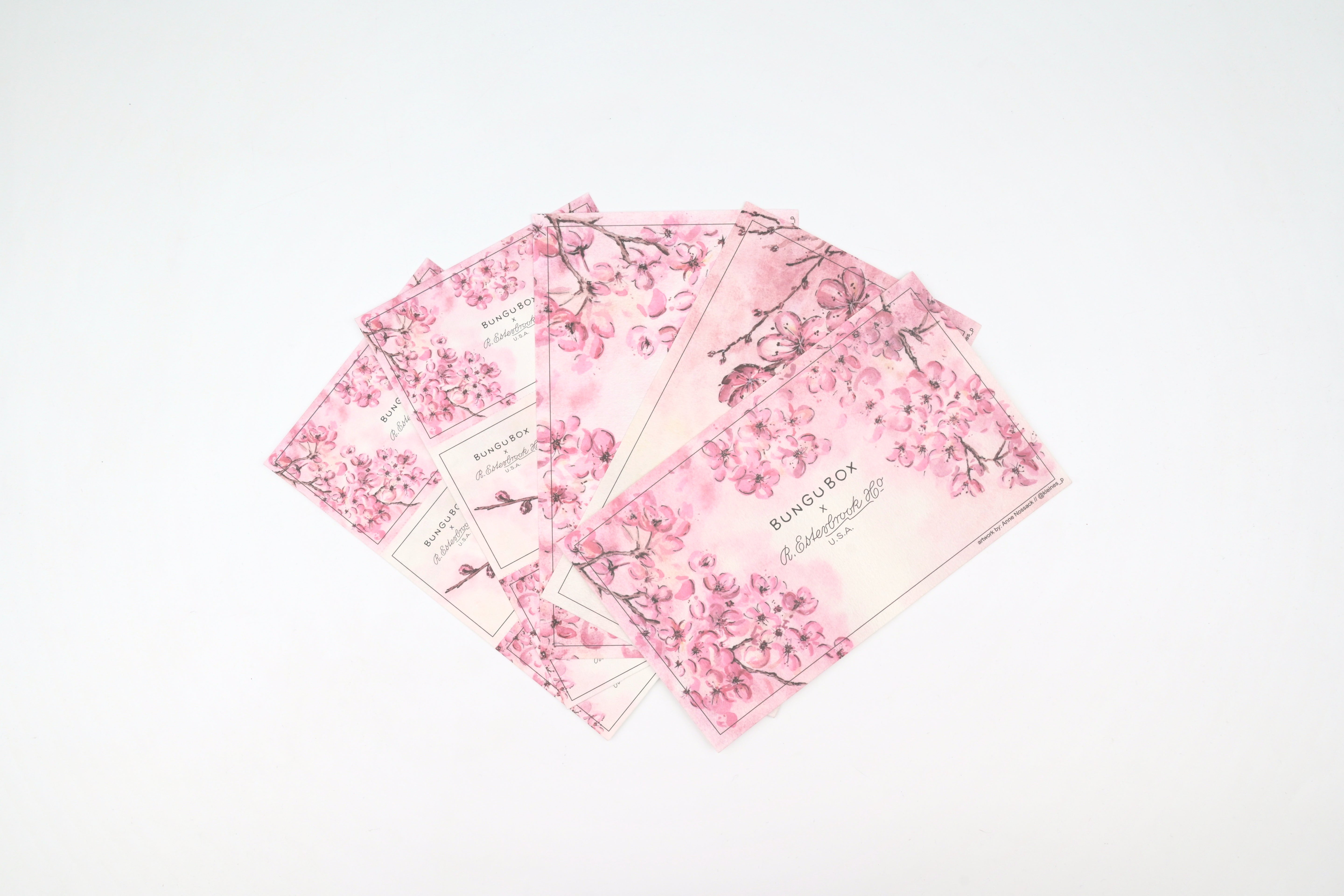 Esterbrook x BUNGUBOX Blotter Paper - Kachofugetsu - Flower - Limited Edition