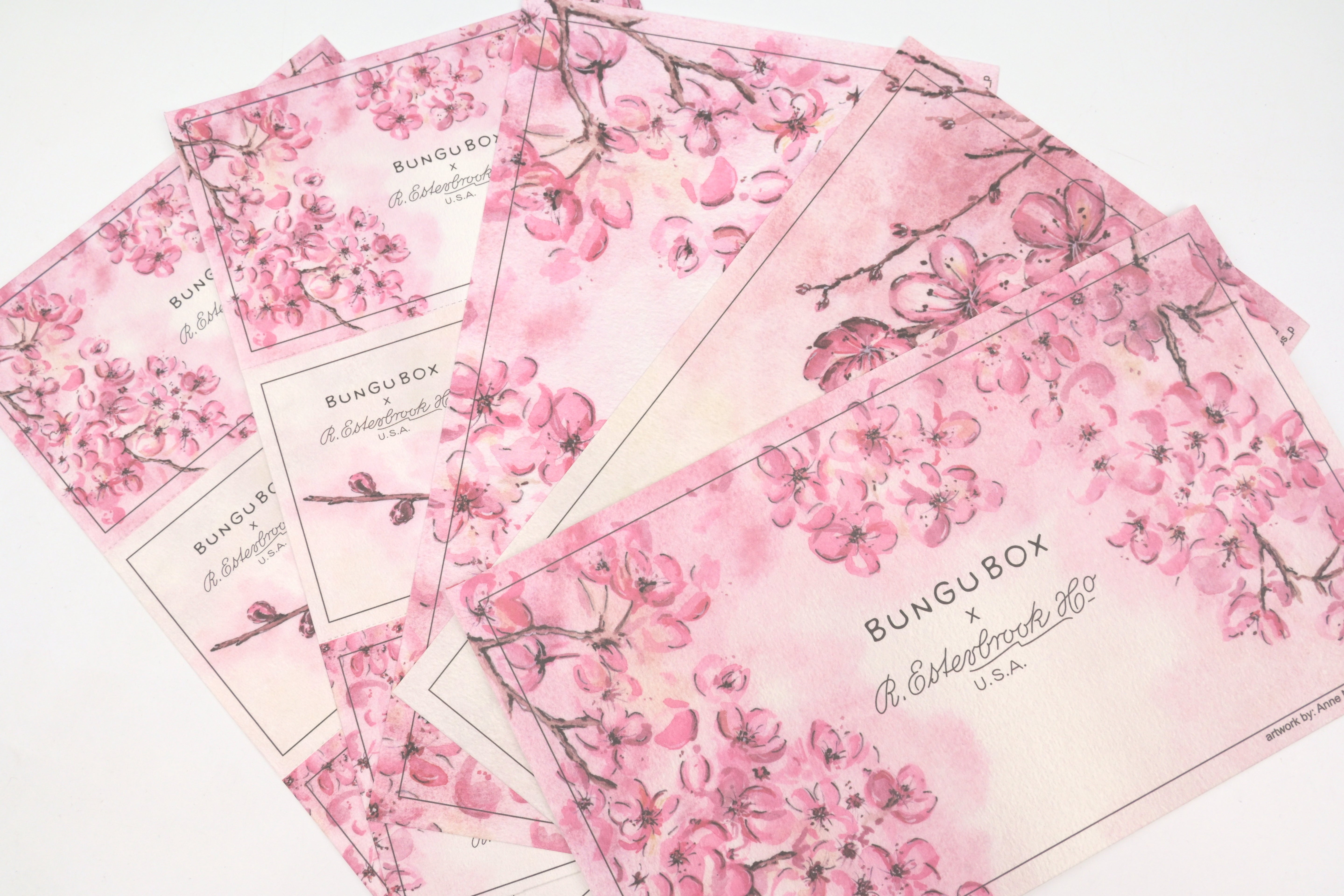 Esterbrook x BUNGUBOX Blotter Paper - Kachofugetsu - Flower - Limited Edition