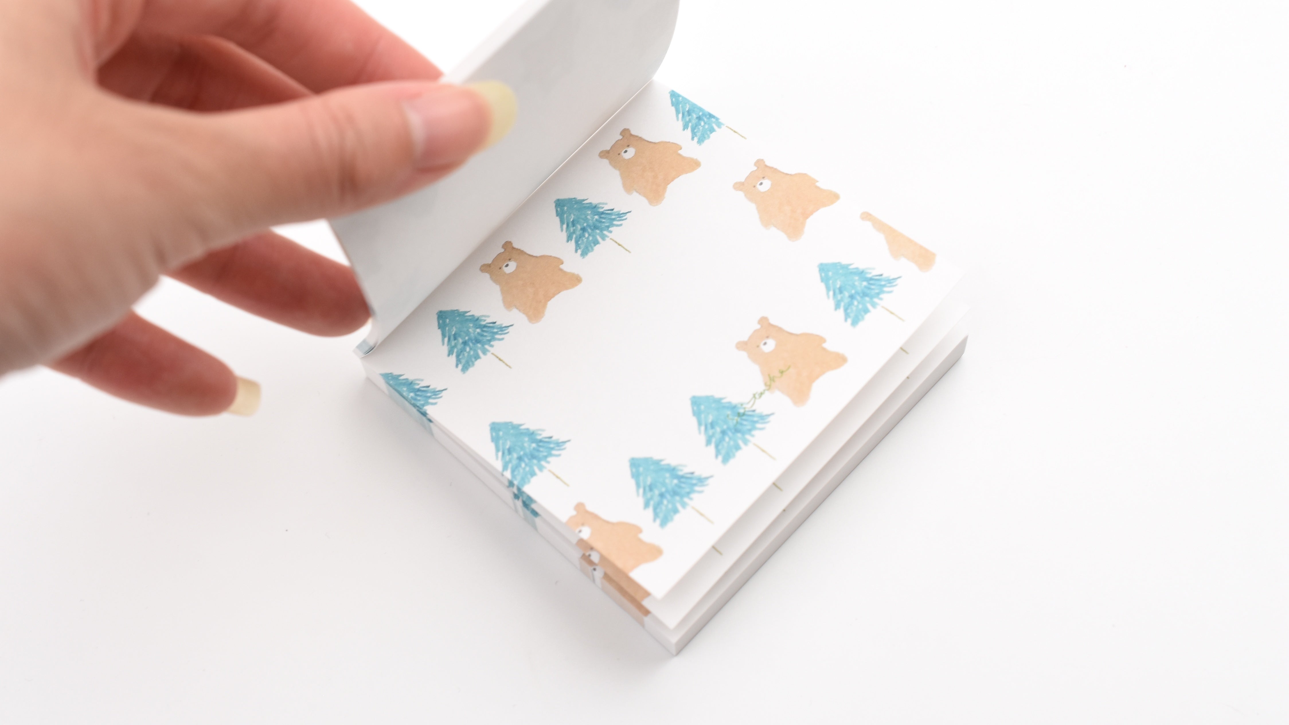Seitousha Block Memo Pad - Forest Bear
