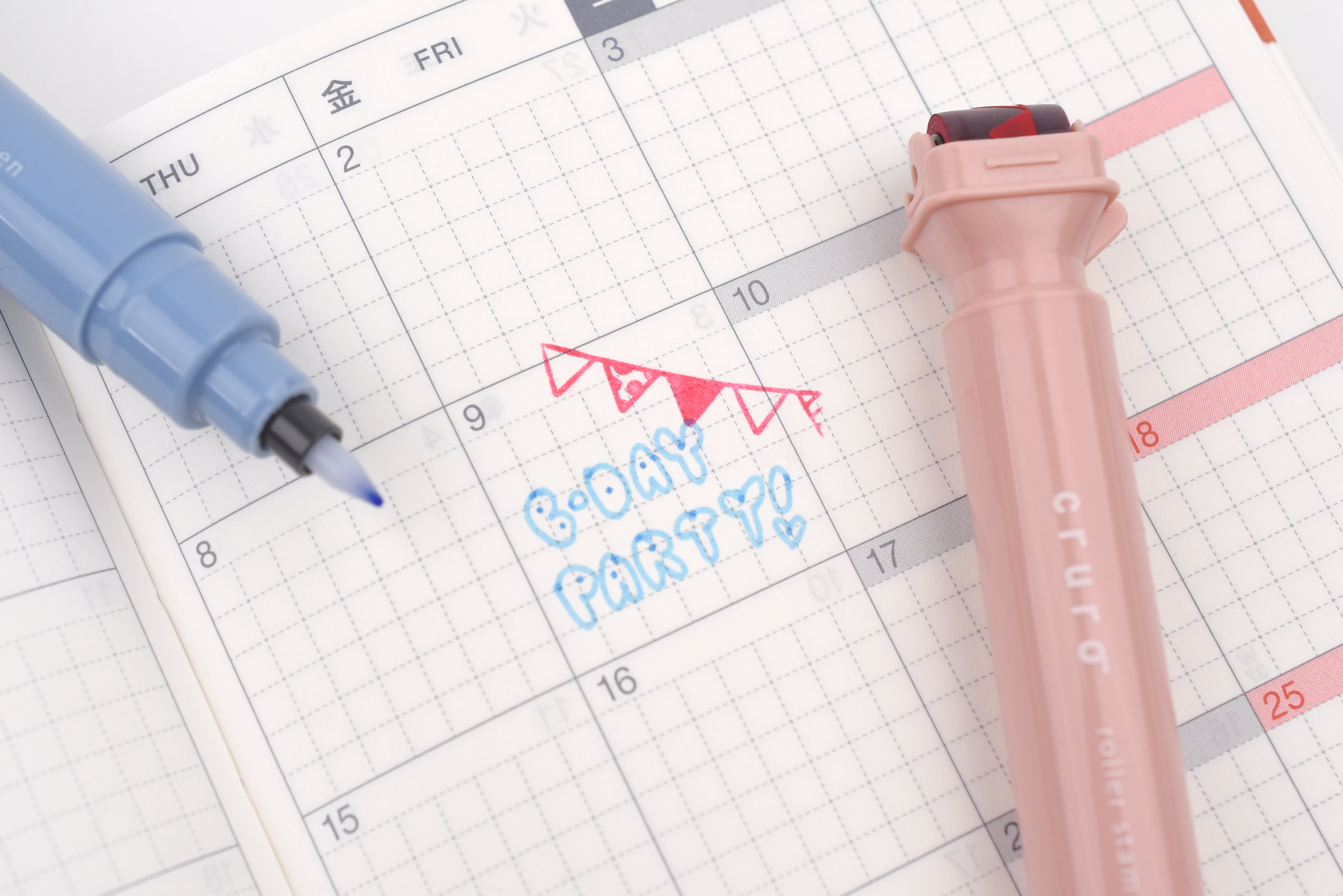 Kutsuwa Roller Stamp + Color Pen - Cruro