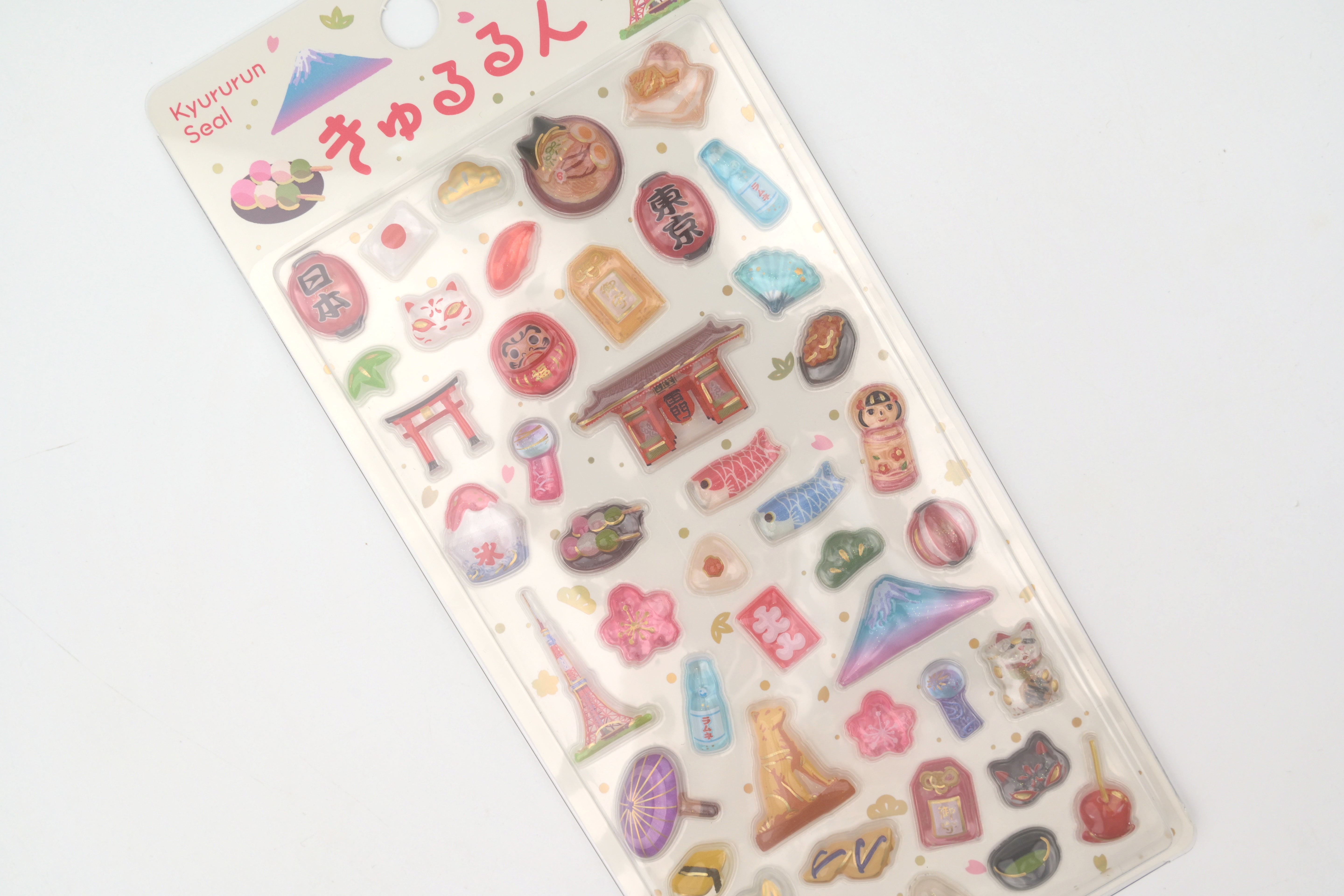 BGM 3D Sticker Sheet - Kyururun - Tokyo