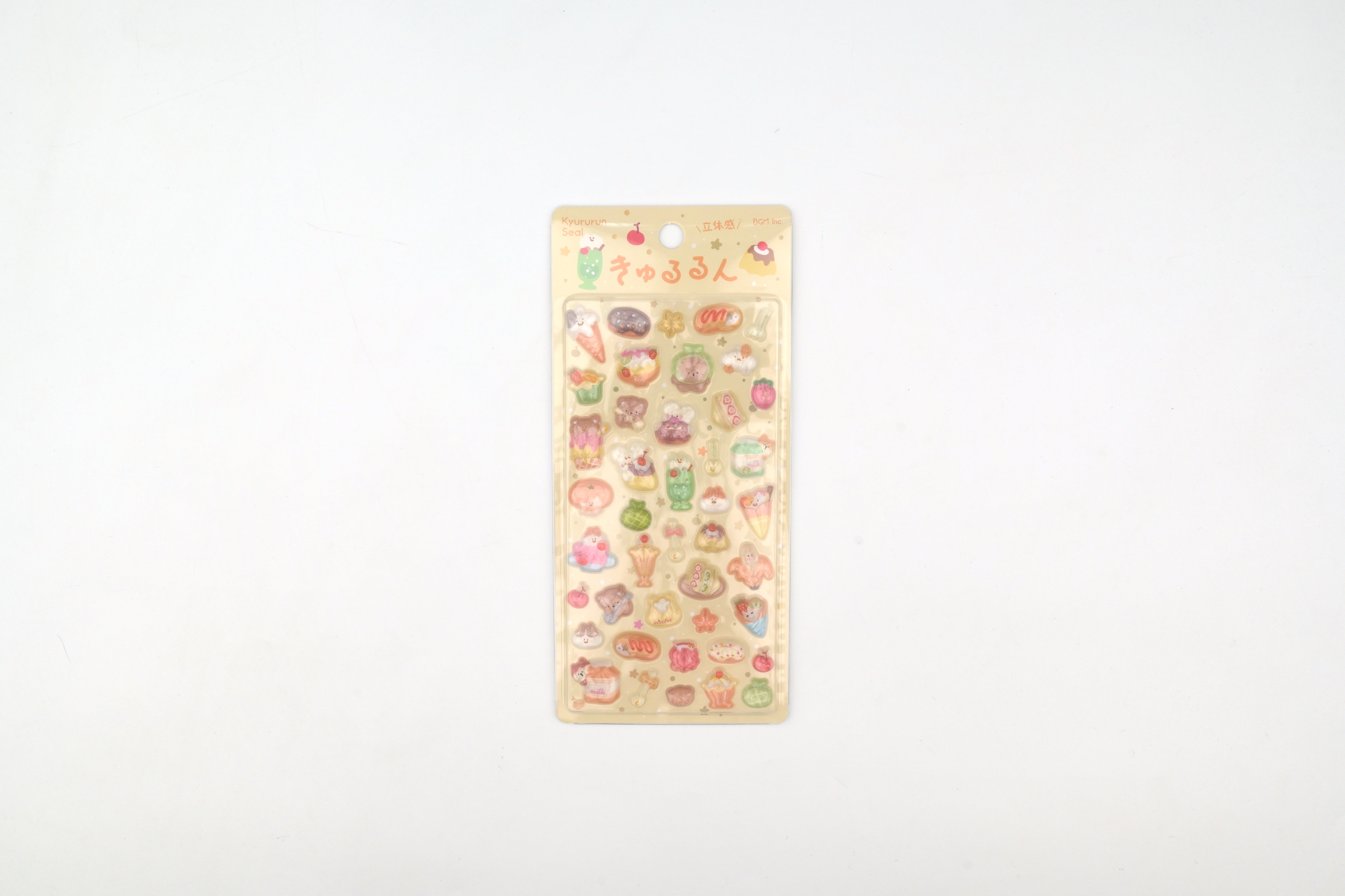 BGM 3D Sticker Sheet - Kyururun - Fun Cafe