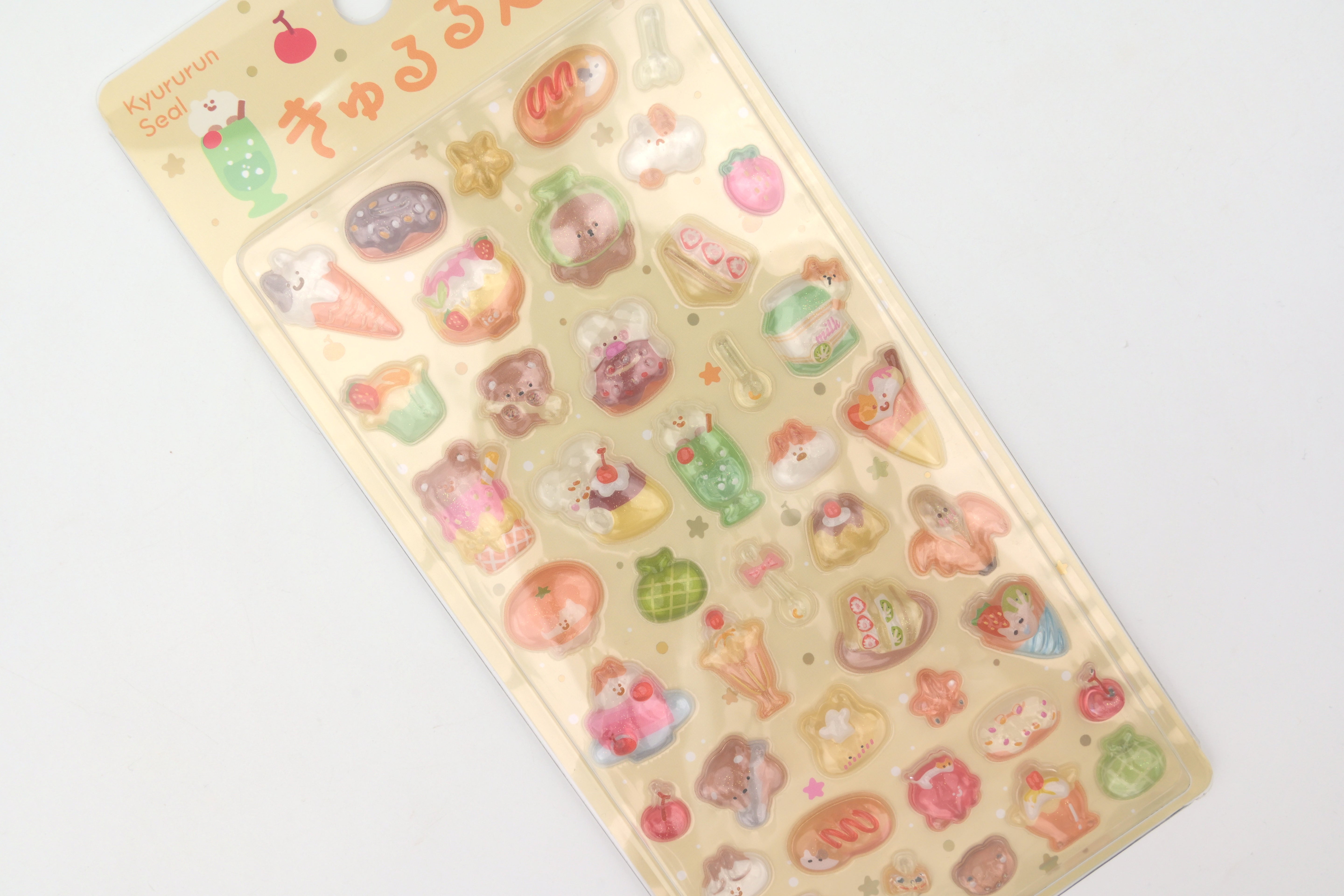 BGM 3D Sticker Sheet - Kyururun - Fun Cafe