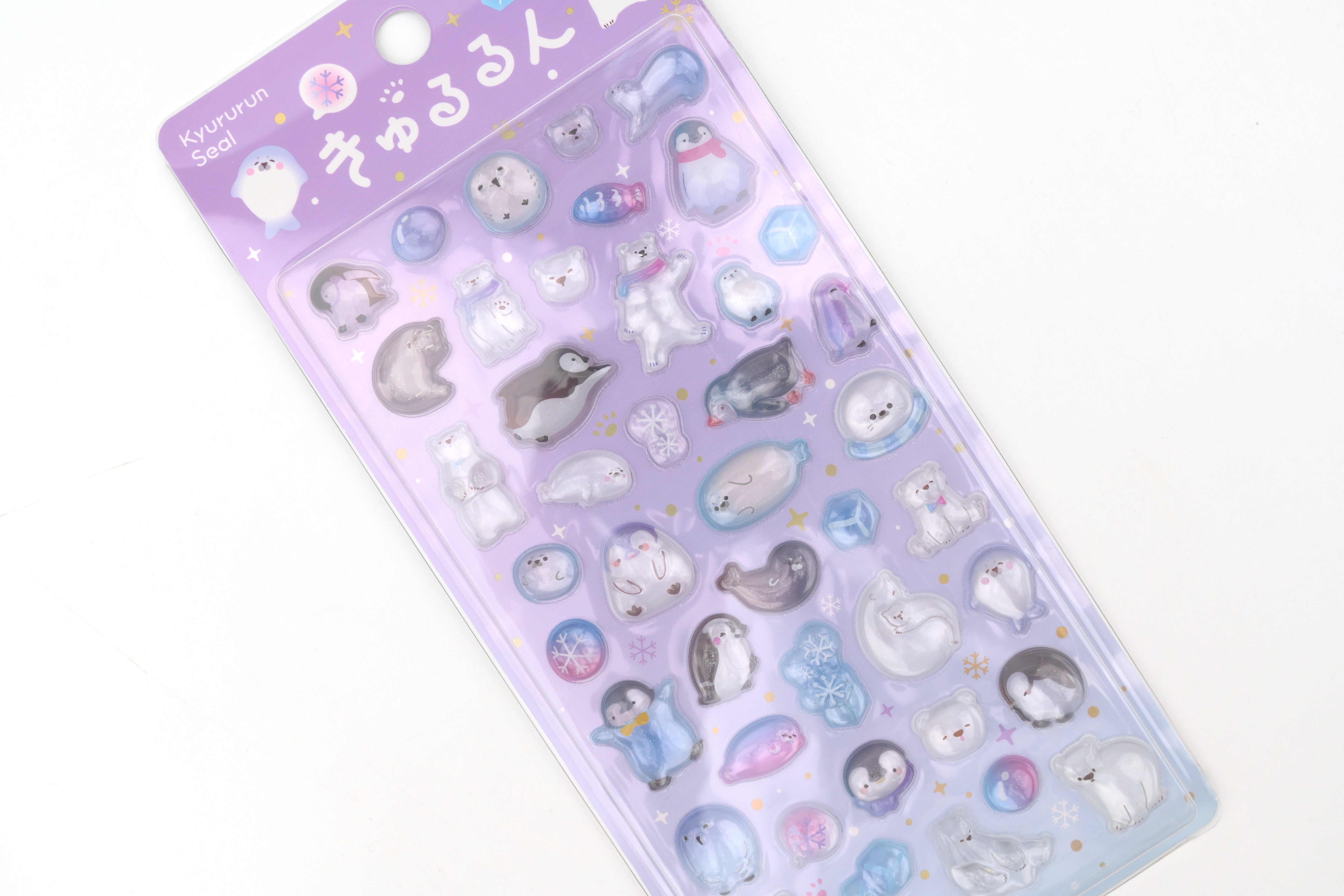 BGM 3D Sticker Sheet - Kyururun - Winter Animals
