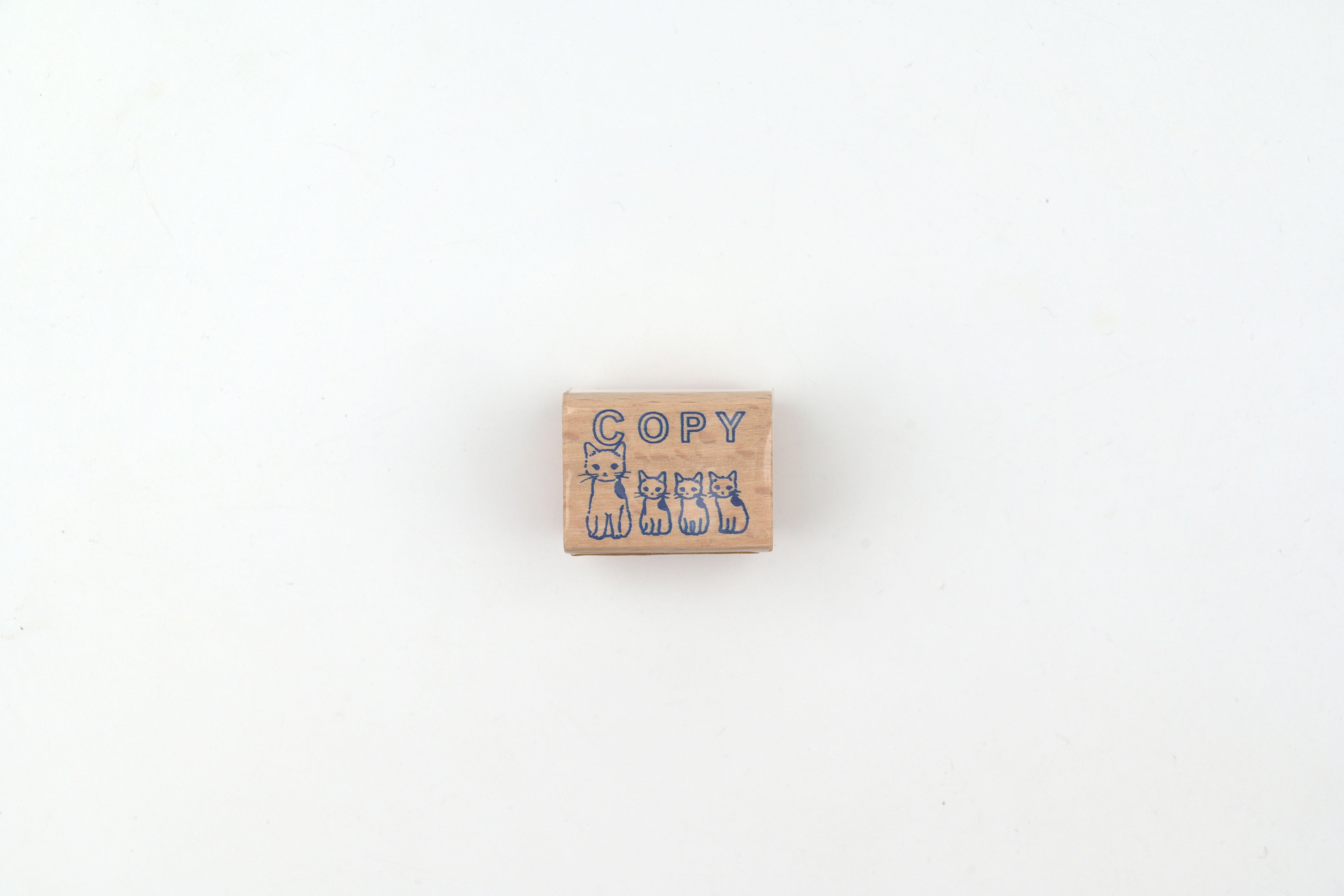Pottering Cat Wooden Stamp - Small - Copy Cat