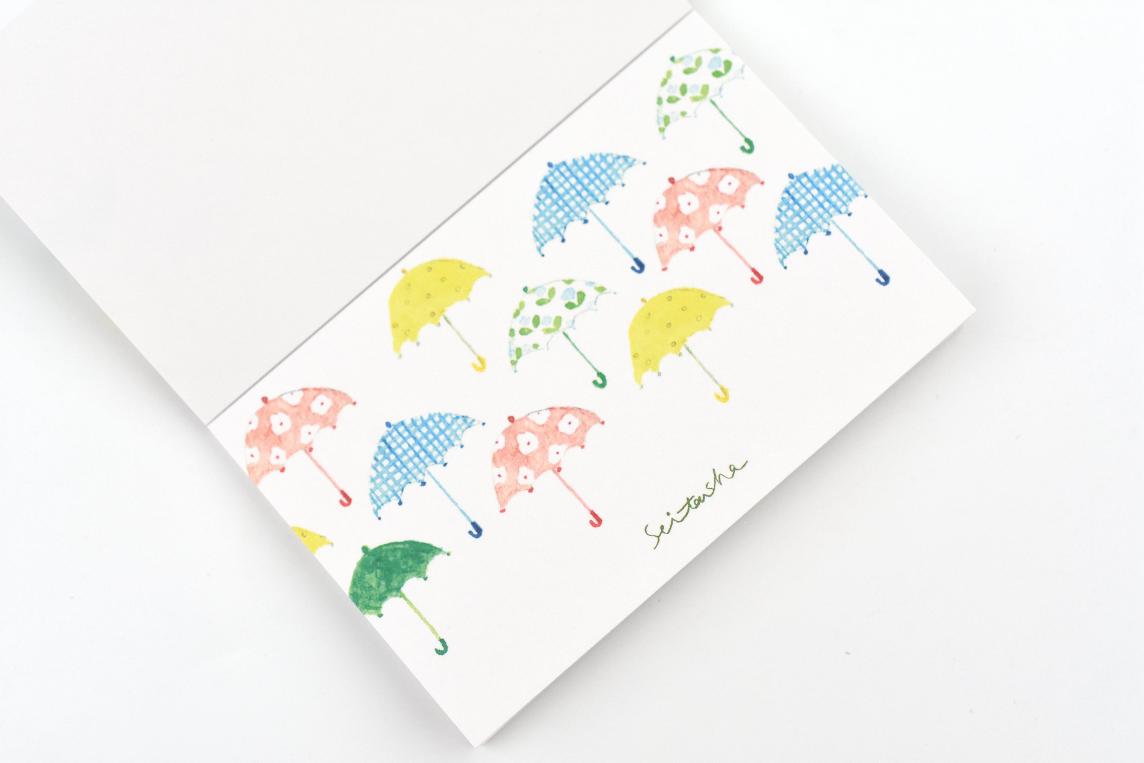 Seitousha Mini Message Cards - Umbrella