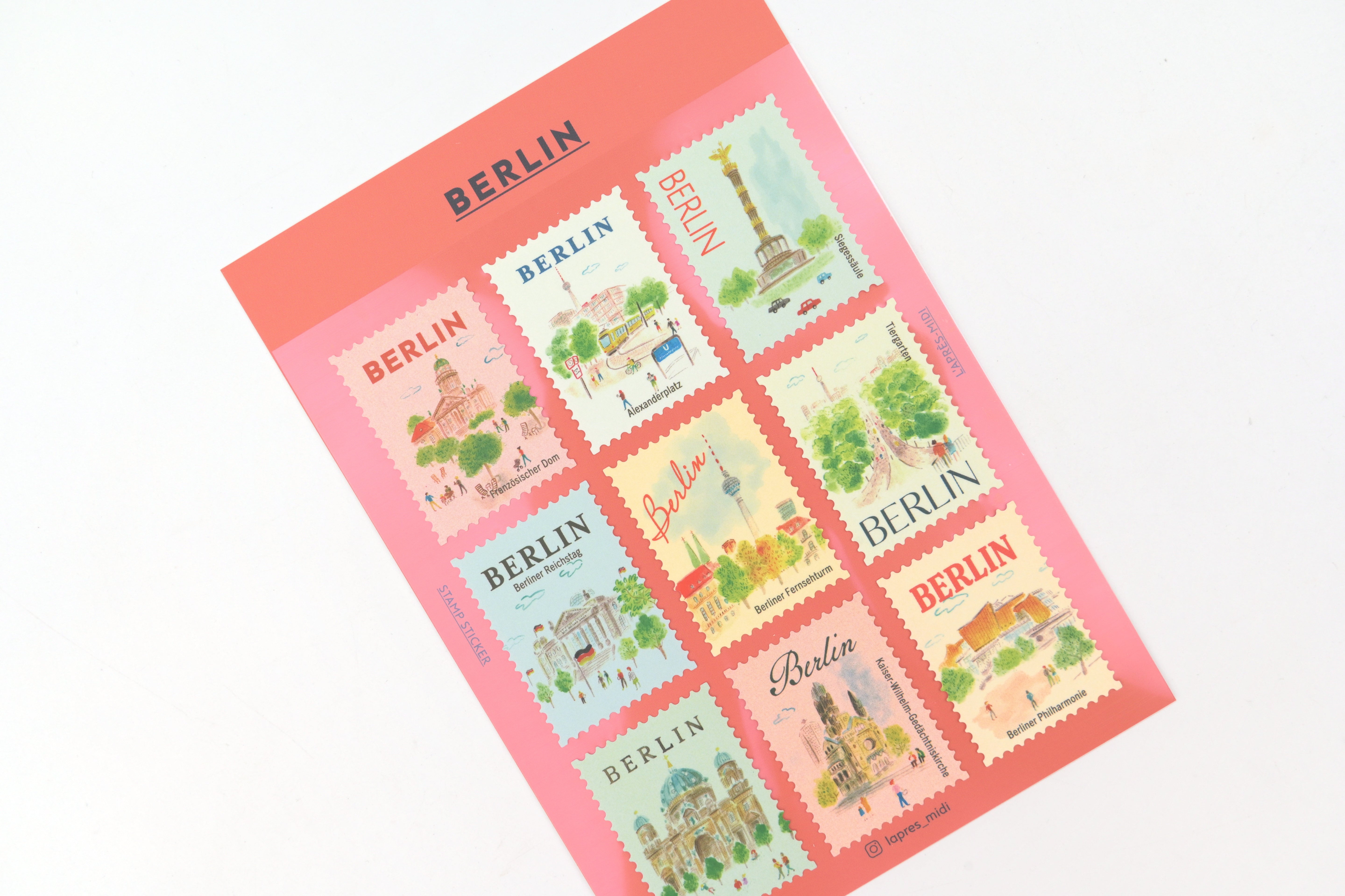 L'après-midi Postage Stamp Sticker - Berlin