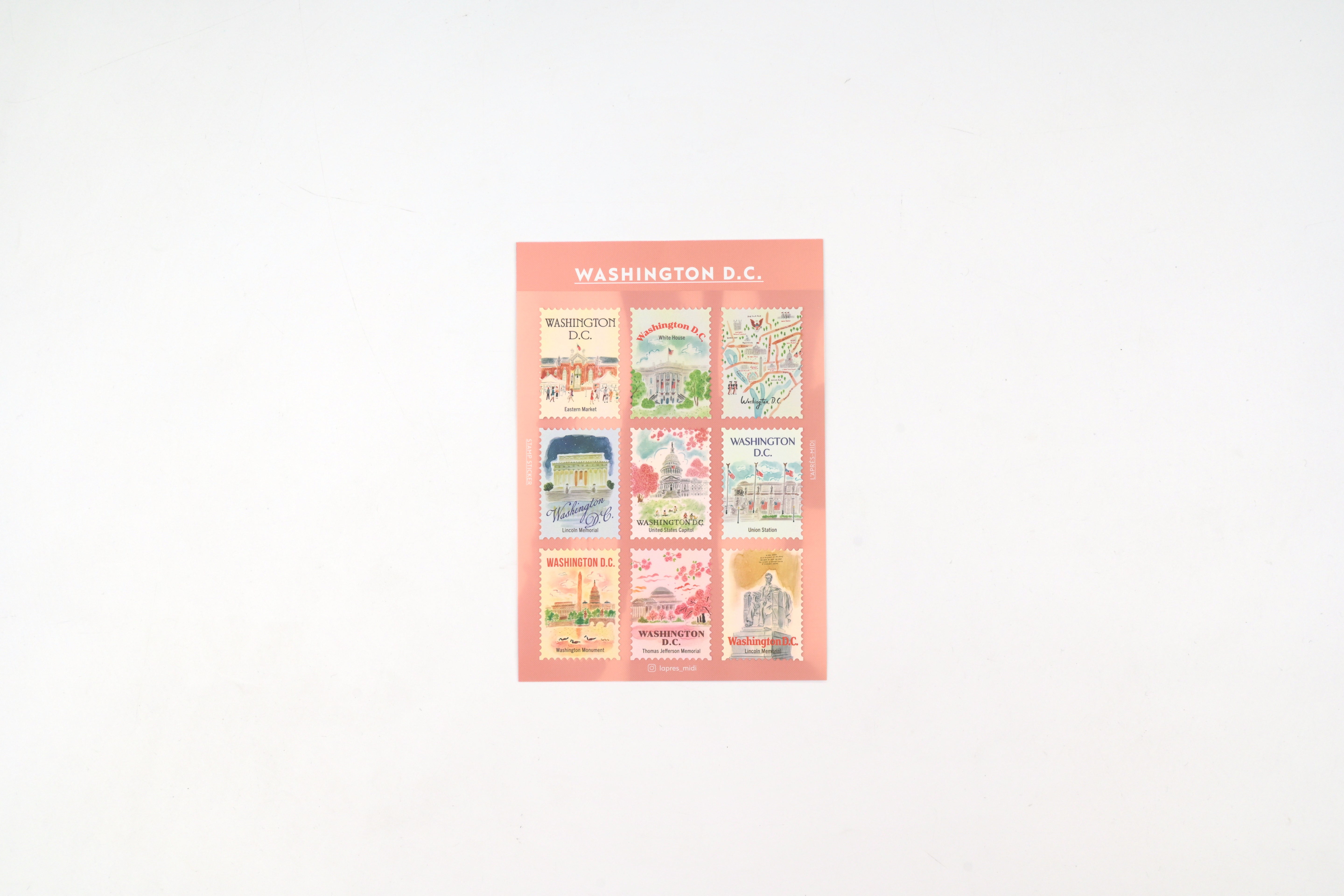 L'après-midi Postage Stamp Sticker - Kyoto