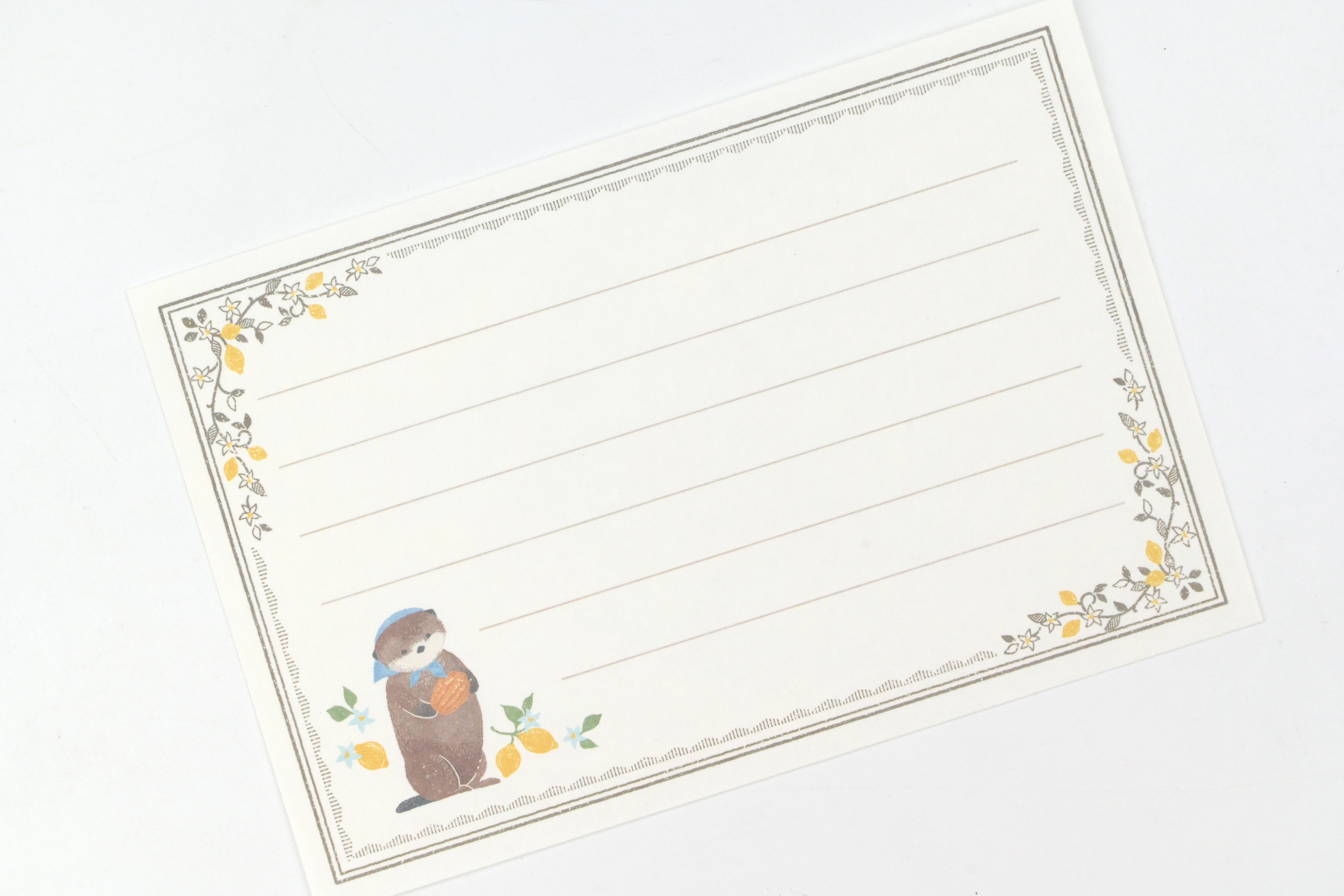 NB Letter Set - Ressa - A Sea Otter and Shell Madeleines