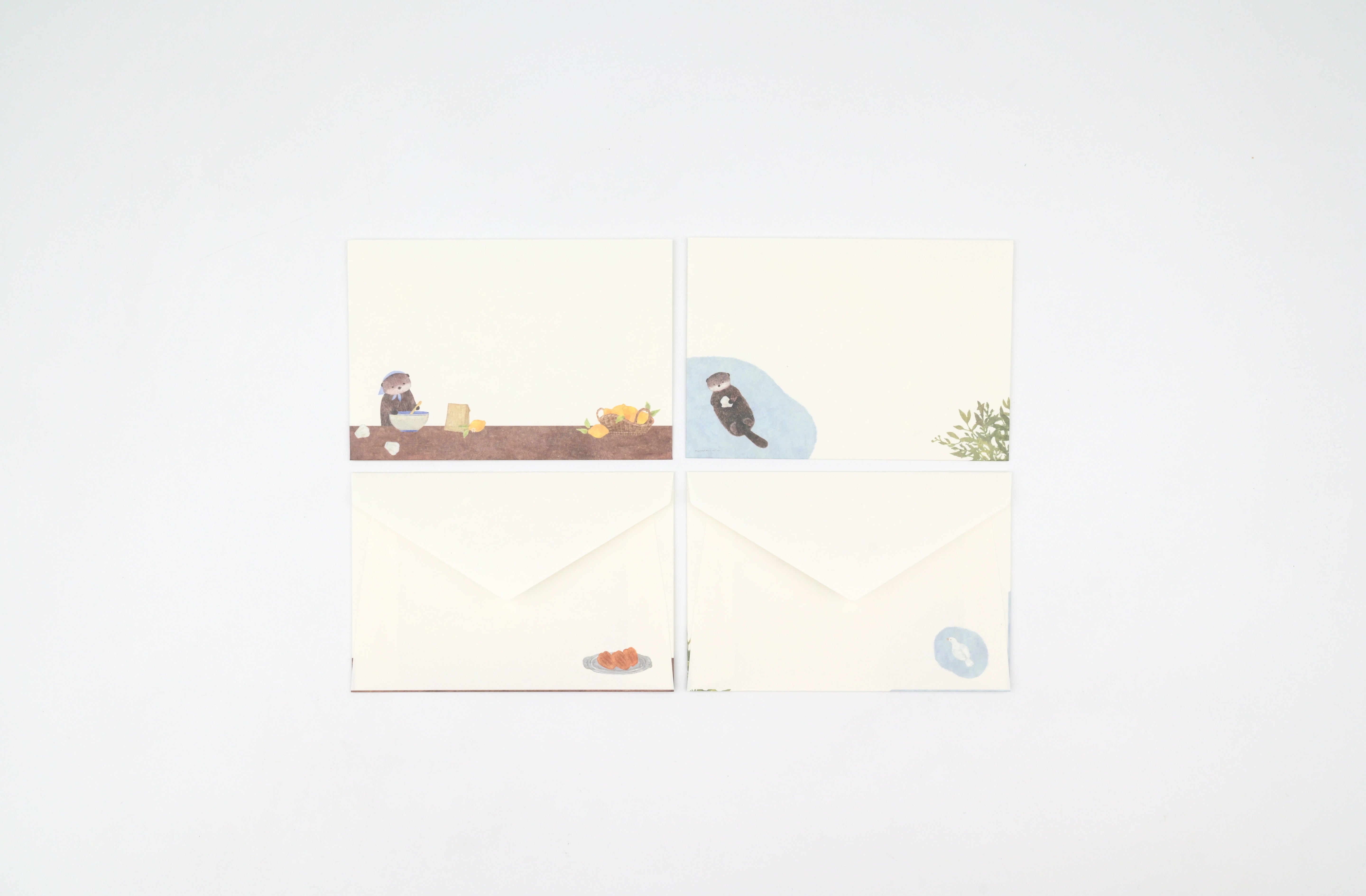 NB Envelopes - Ressa - A Sea Otter and Shell Madeleines