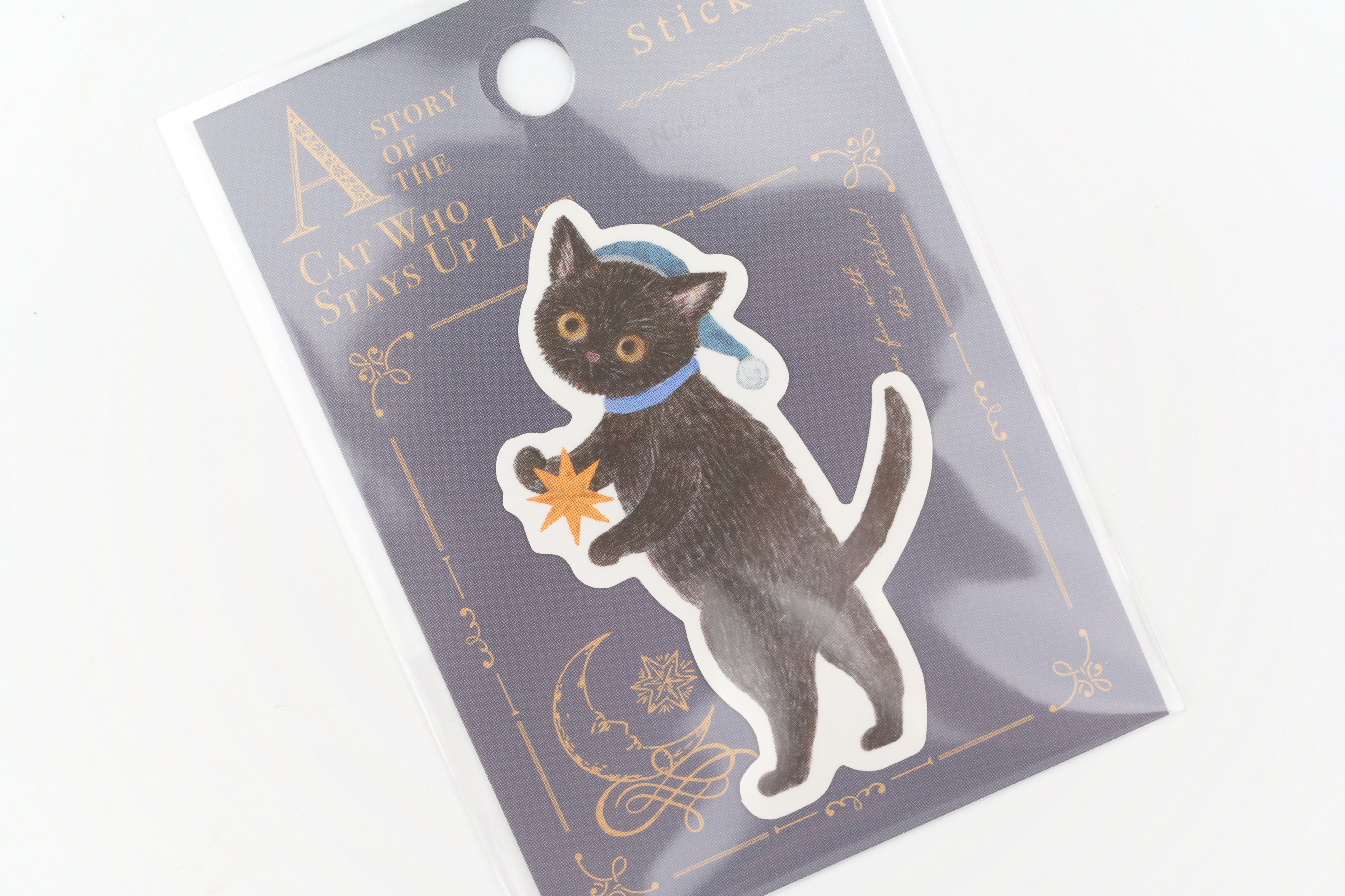 NB Die-cut Sticker - Ressa - The Cat Who Stays Up Late