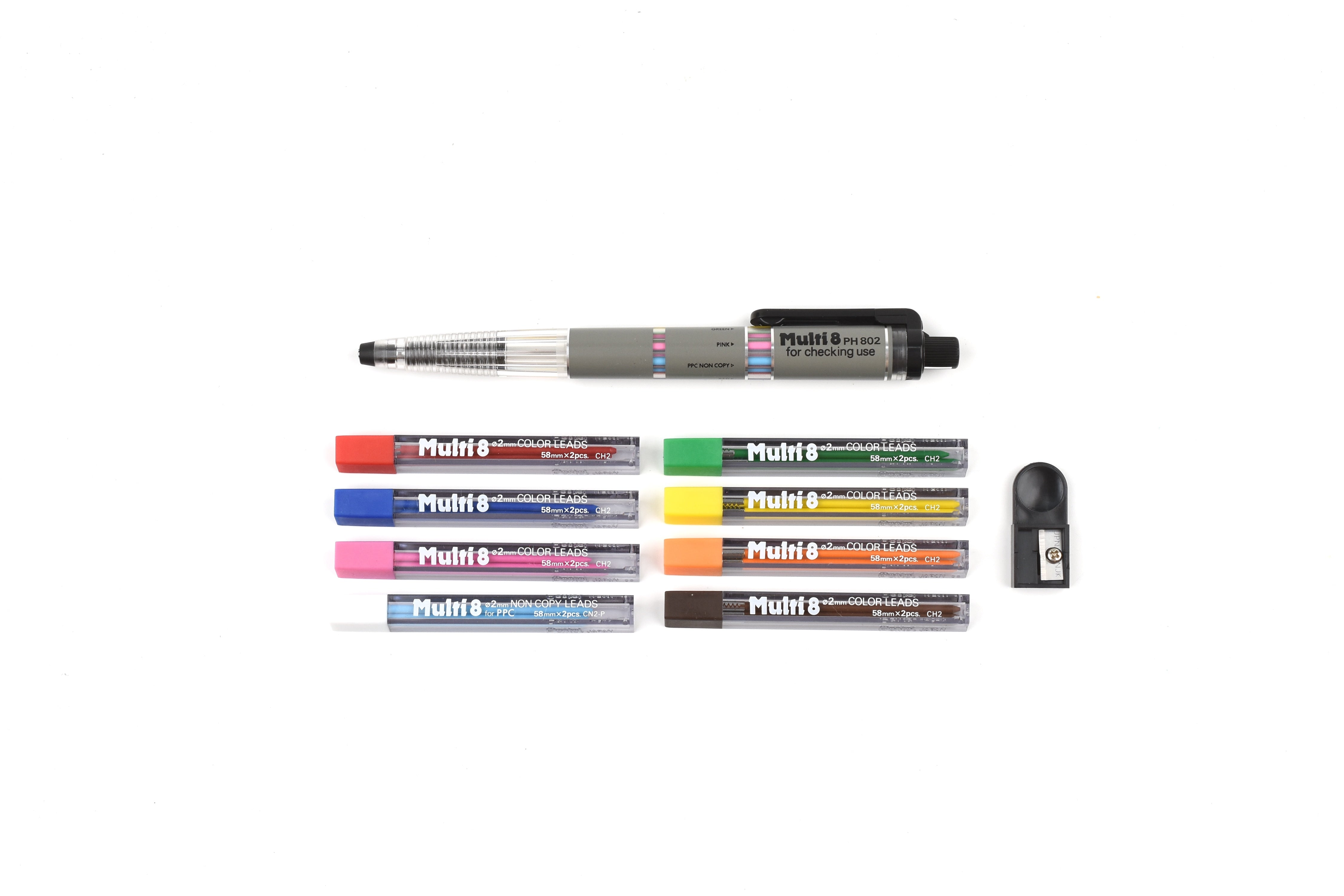 Pentel Multi 8 Mechanical Pencil - 8 Color Refills Set