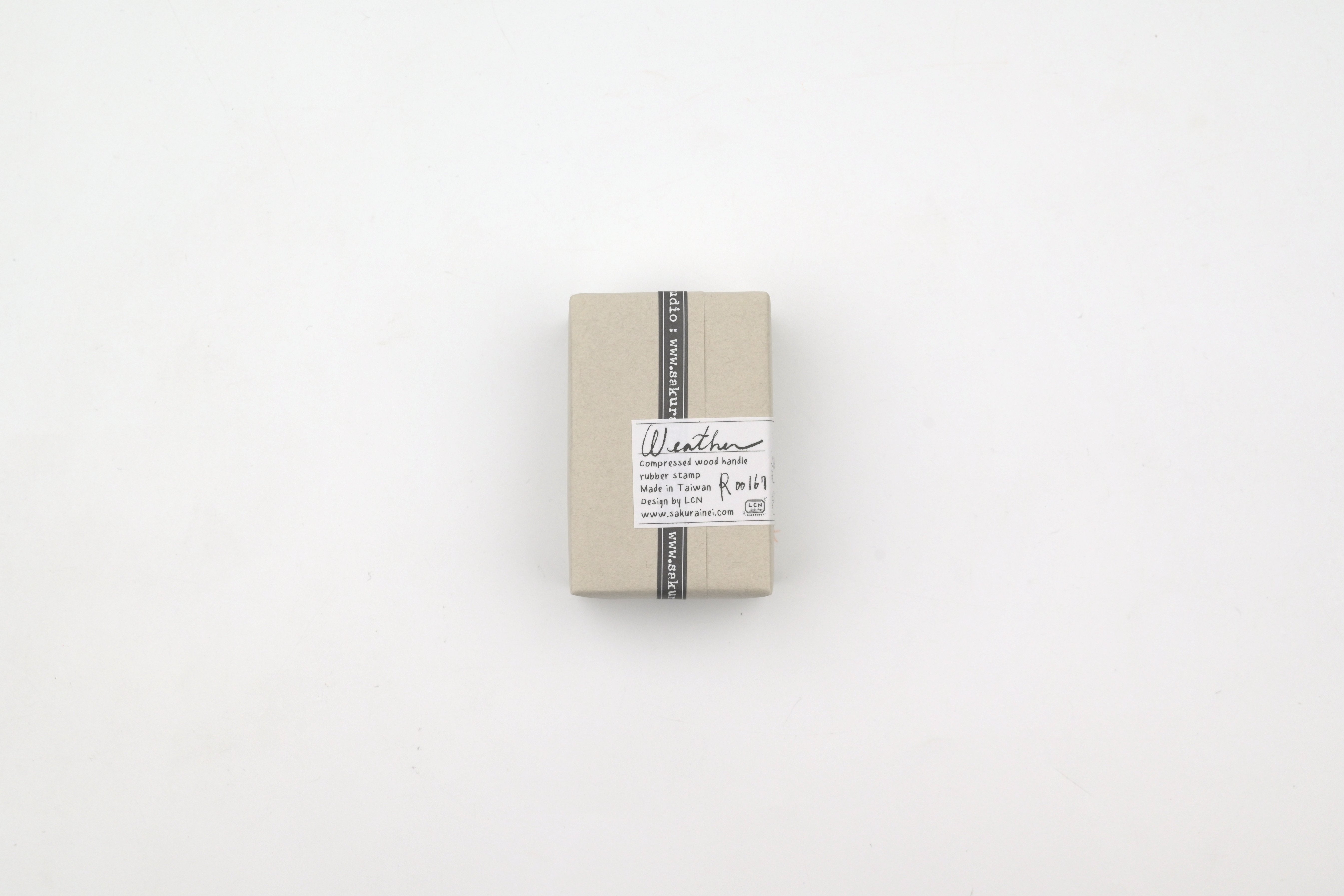 LCN Wooden Rubber Stamp Set - Weather
