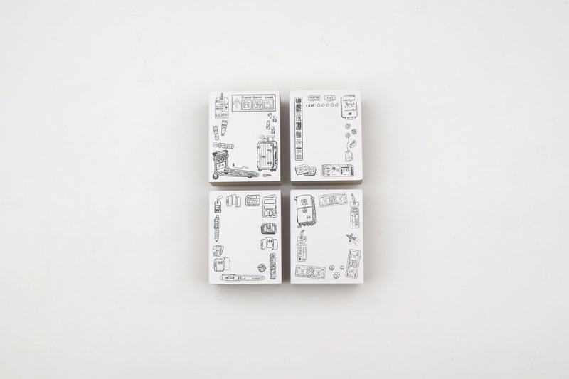 LCN Wooden Rubber Stamp - Travel