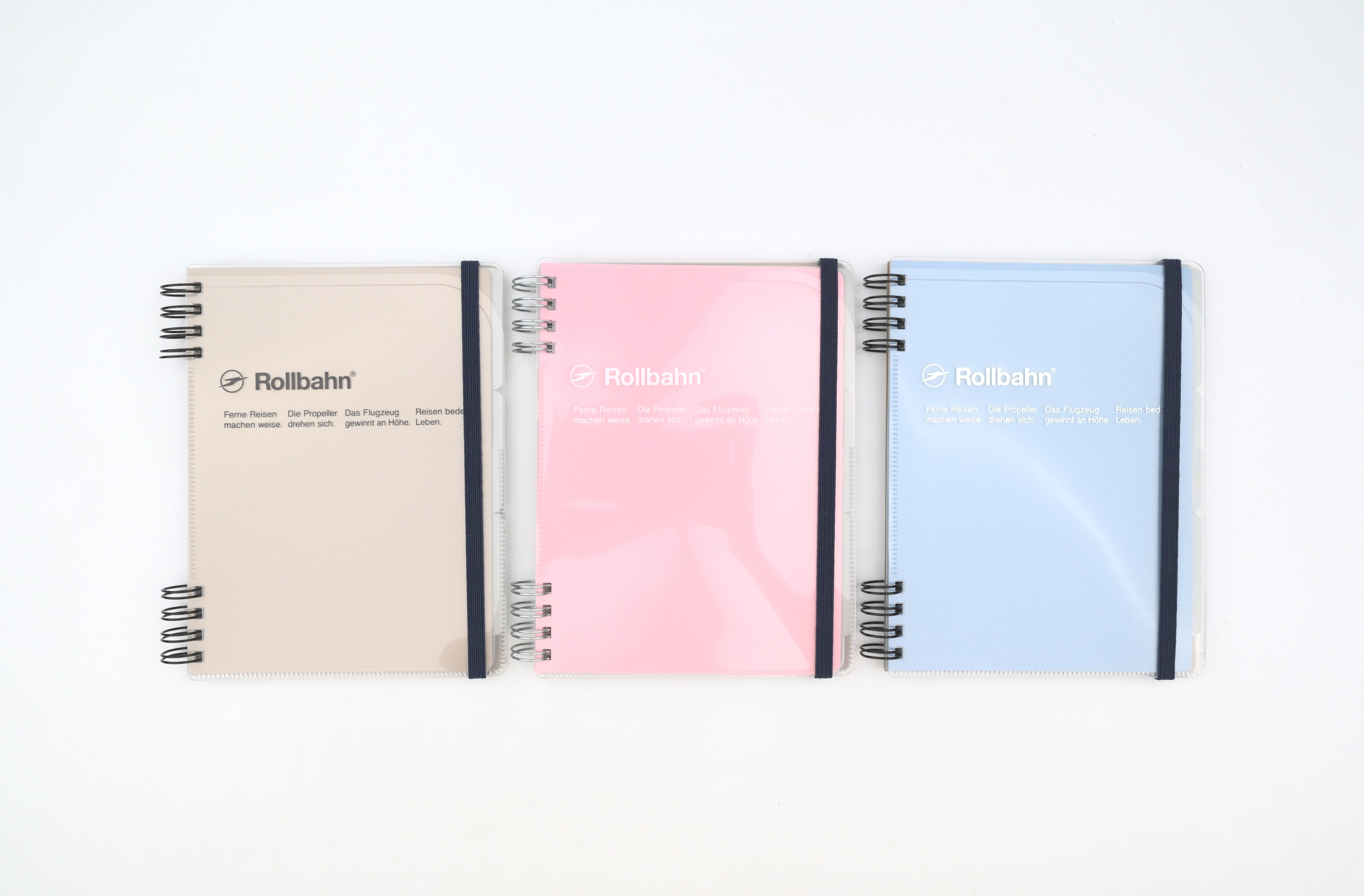 Rollbahn Flexible Cover 360° Notebook - Life Log - Clear Pocket - Large