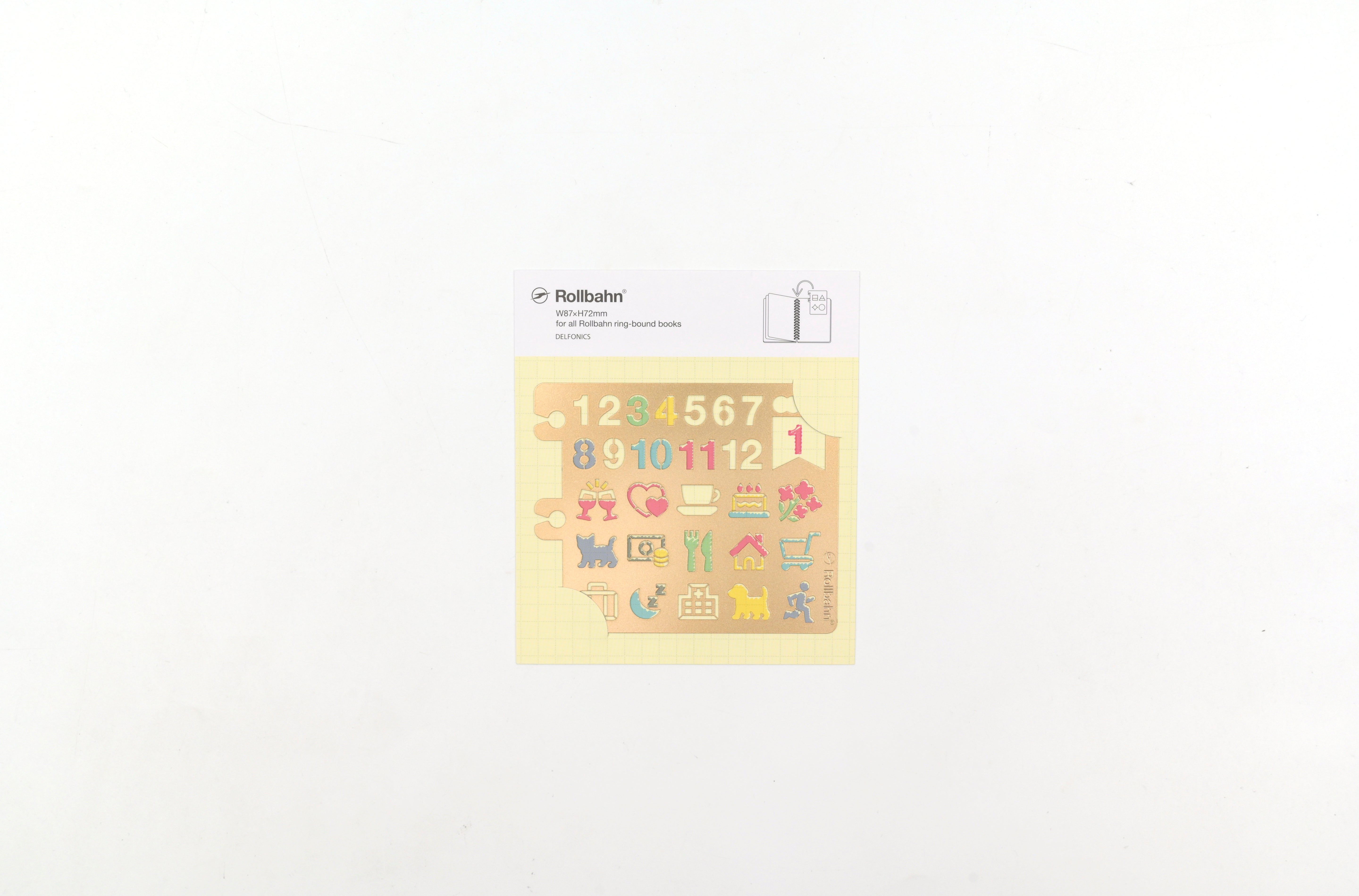 Delfonics Rollbahn Decorative Drawing Template C - Gold