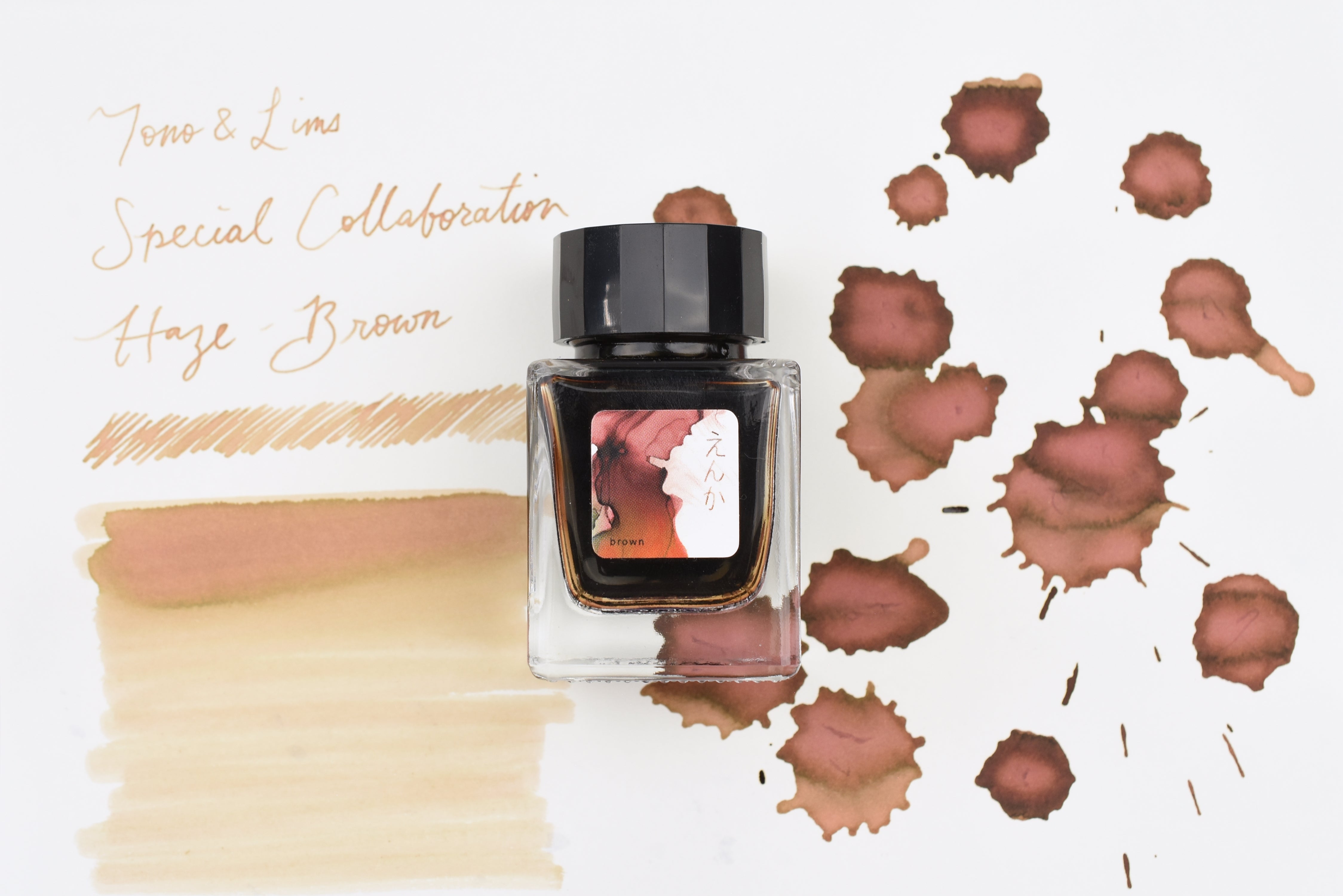 Tono & Lims Ink Bottle - Special Collaboration - Haze(えんか) Brown - 30ml