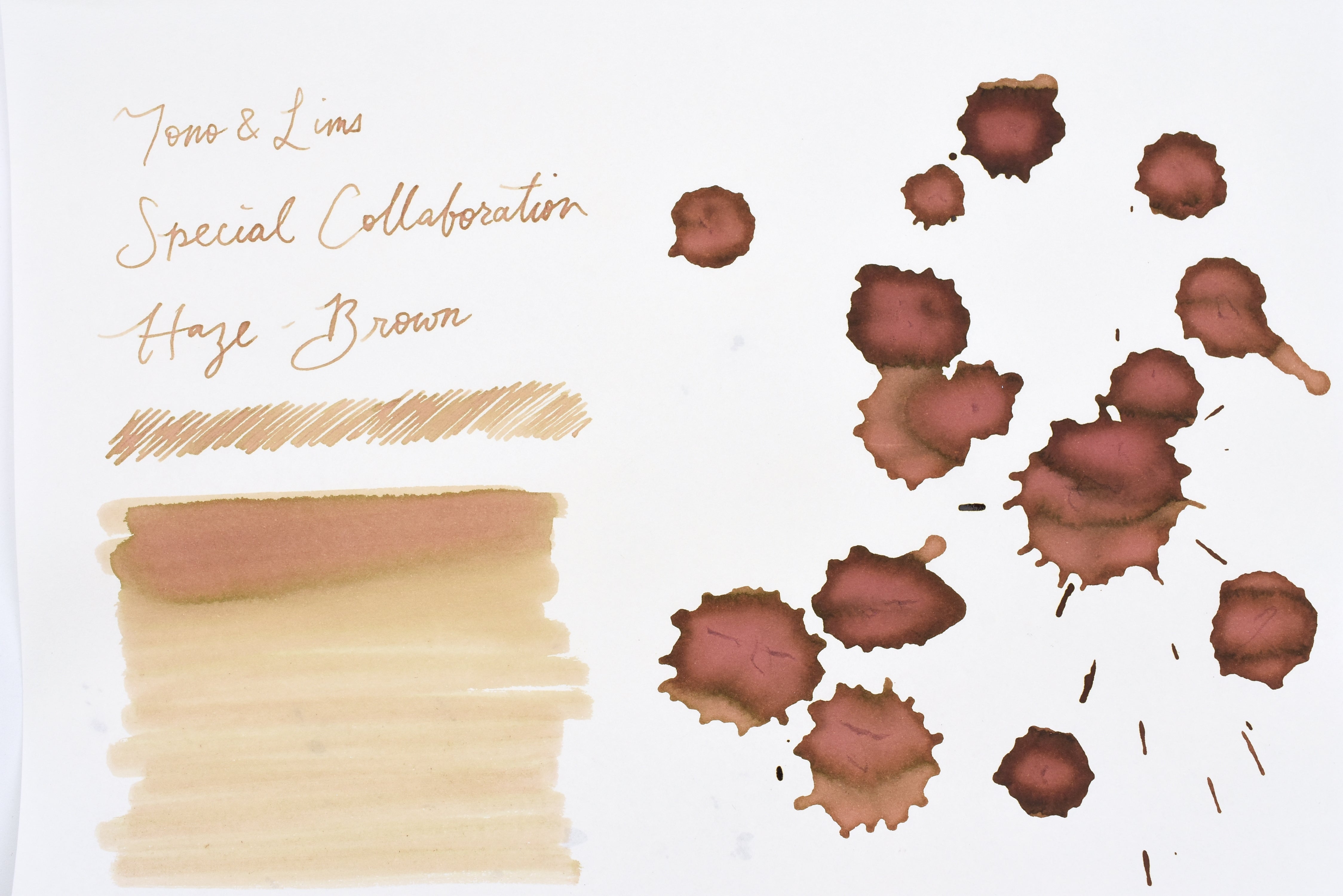 Tono & Lims Ink Bottle - Special Collaboration - Haze(えんか) Brown - 30ml