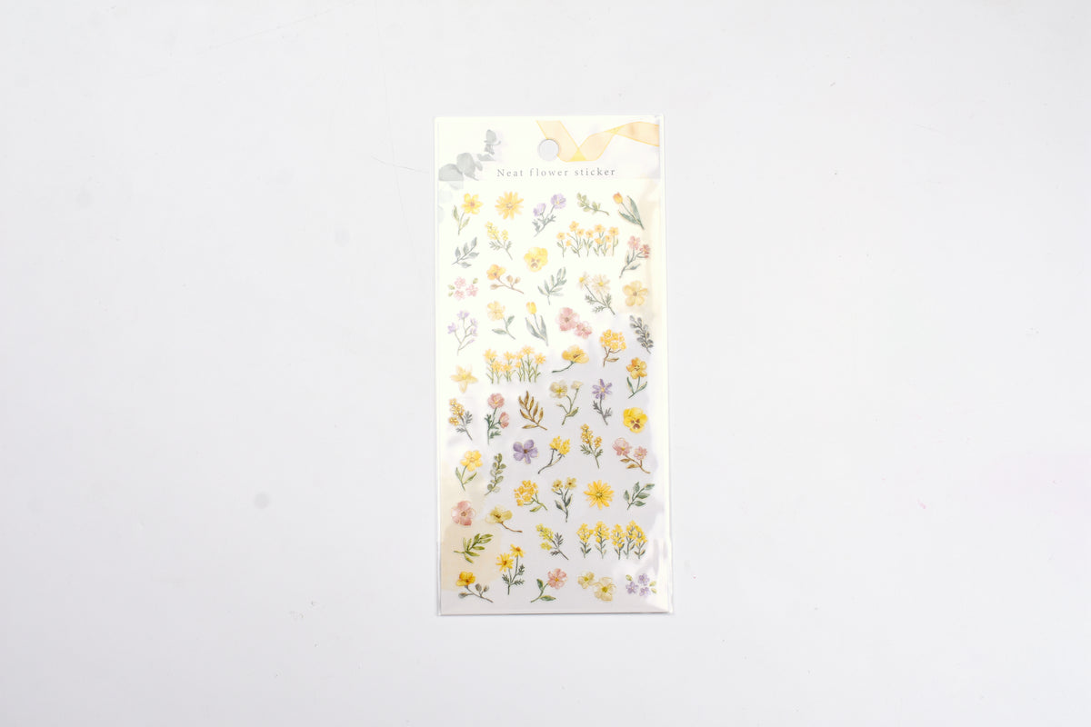 Mind Wave - Neat Flower Sticker - Yellow