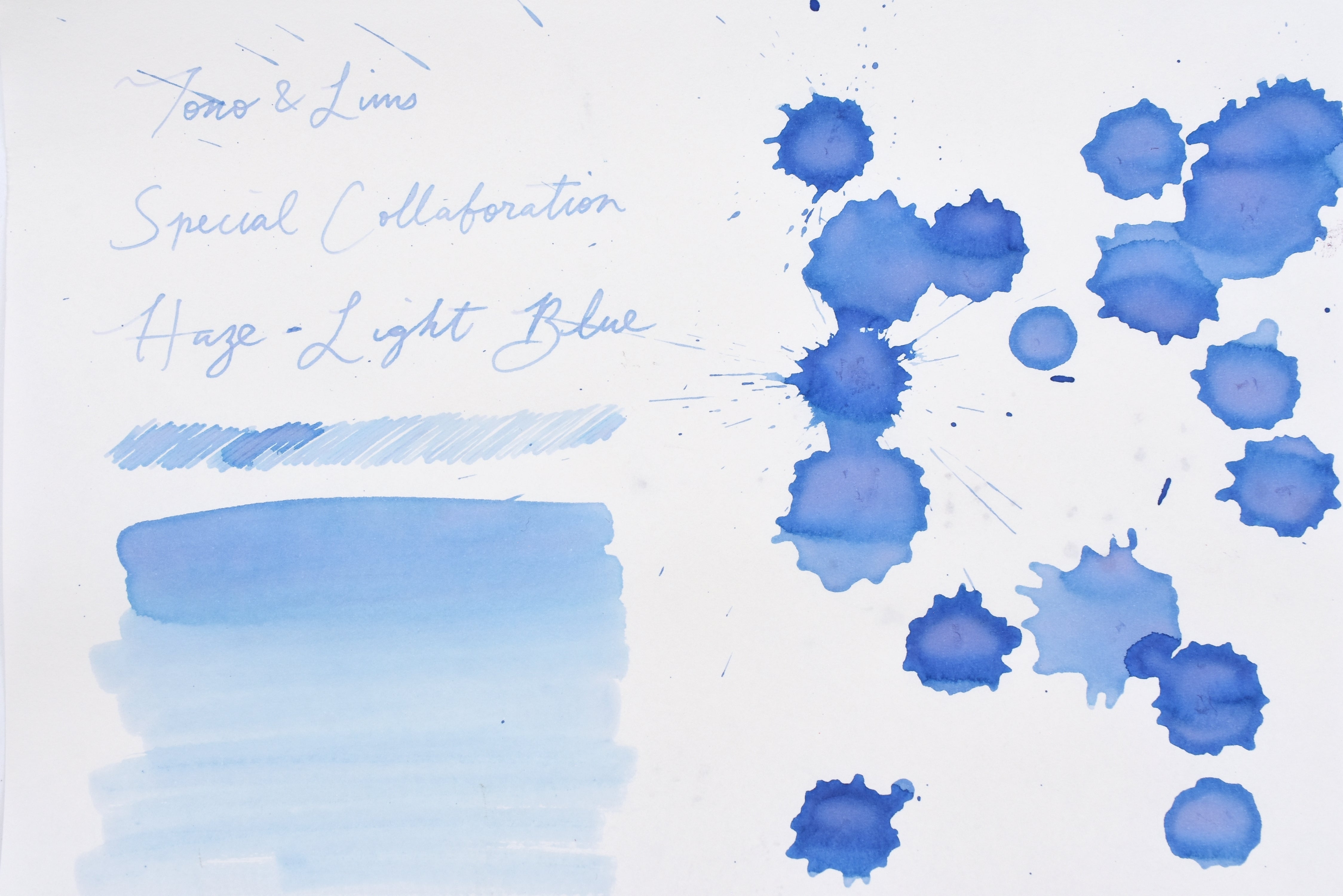 Tono & Lims Ink Bottle - Special Collaboration - Haze(えんか) Light Blue - 30ml